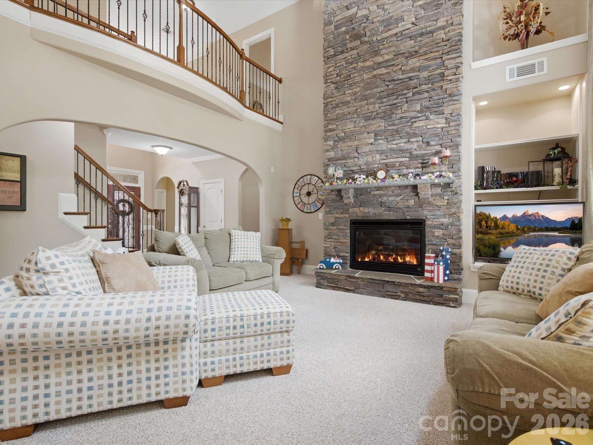 Family Room - 1023 Madras Court, Davidson