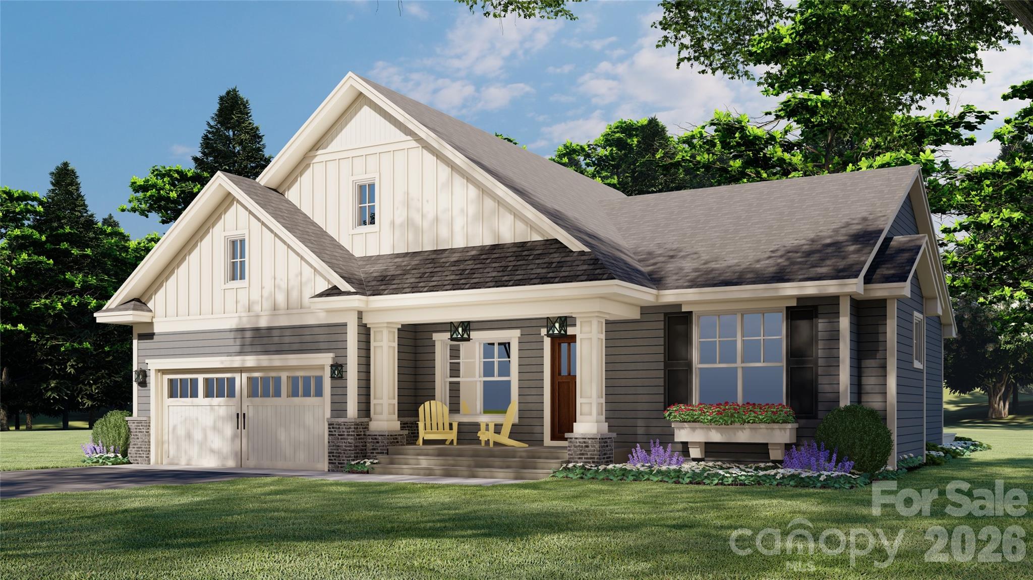 Front Elevation-Rendering courtesy of Royal Oaks Design. - 166 Williams Meadow Loop, Hendersonville