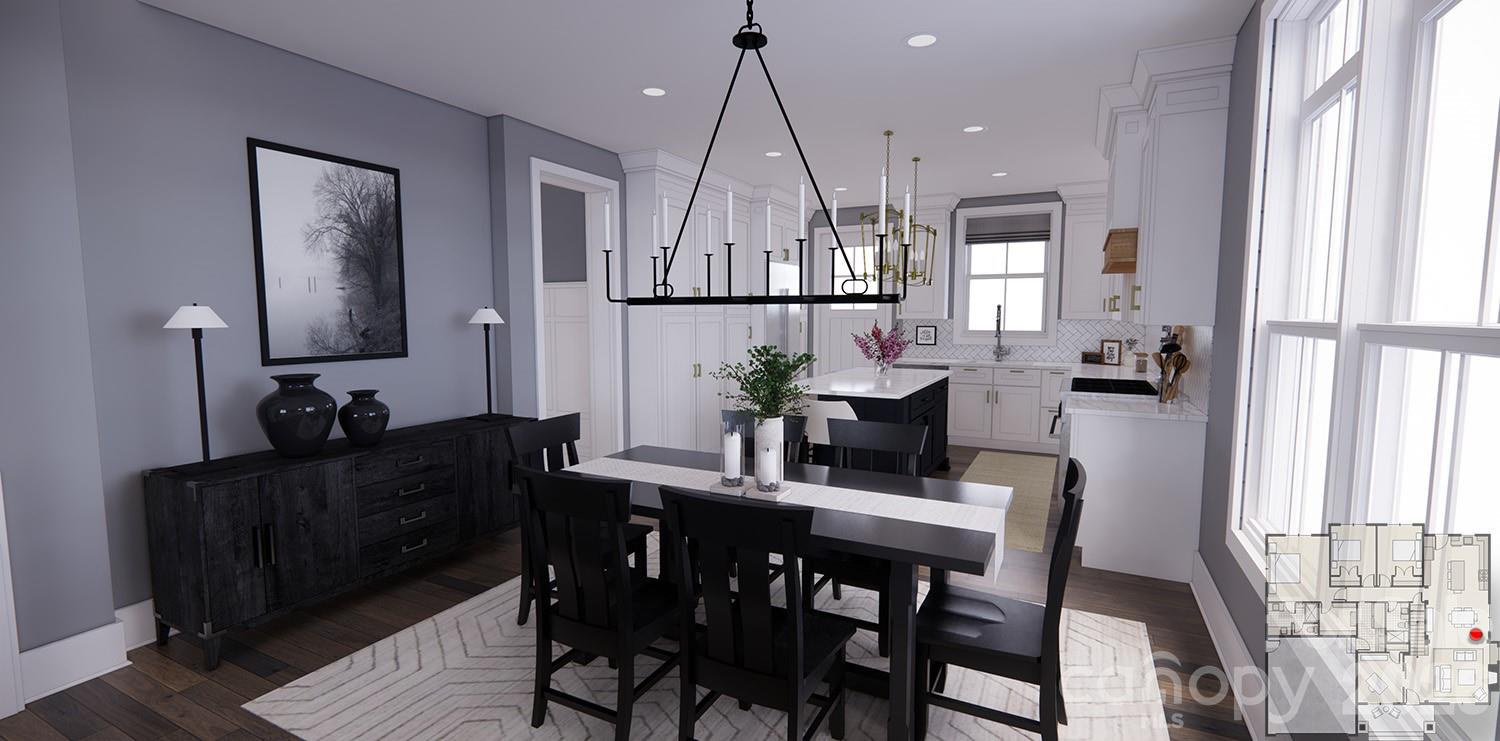 Dining Area-Rendering courtesy of Royal Oaks Design. - 166 Williams Meadow Loop, Hendersonville