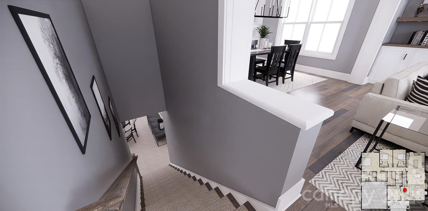 Lower Level Interior and exterior Access-Rendering courtesy of Royal Oaks Design. - 166 Williams Meadow Loop, Hendersonville
