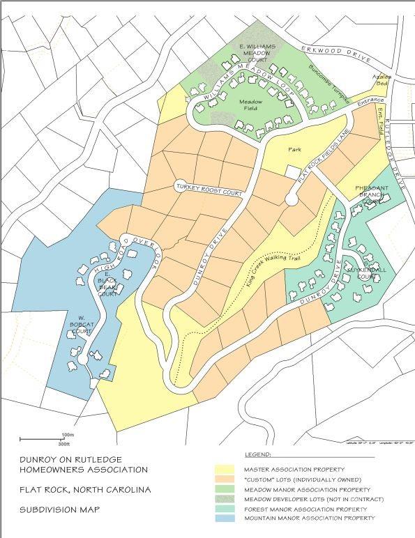 Neighborhood Map - 166 Williams Meadow Loop, Hendersonville