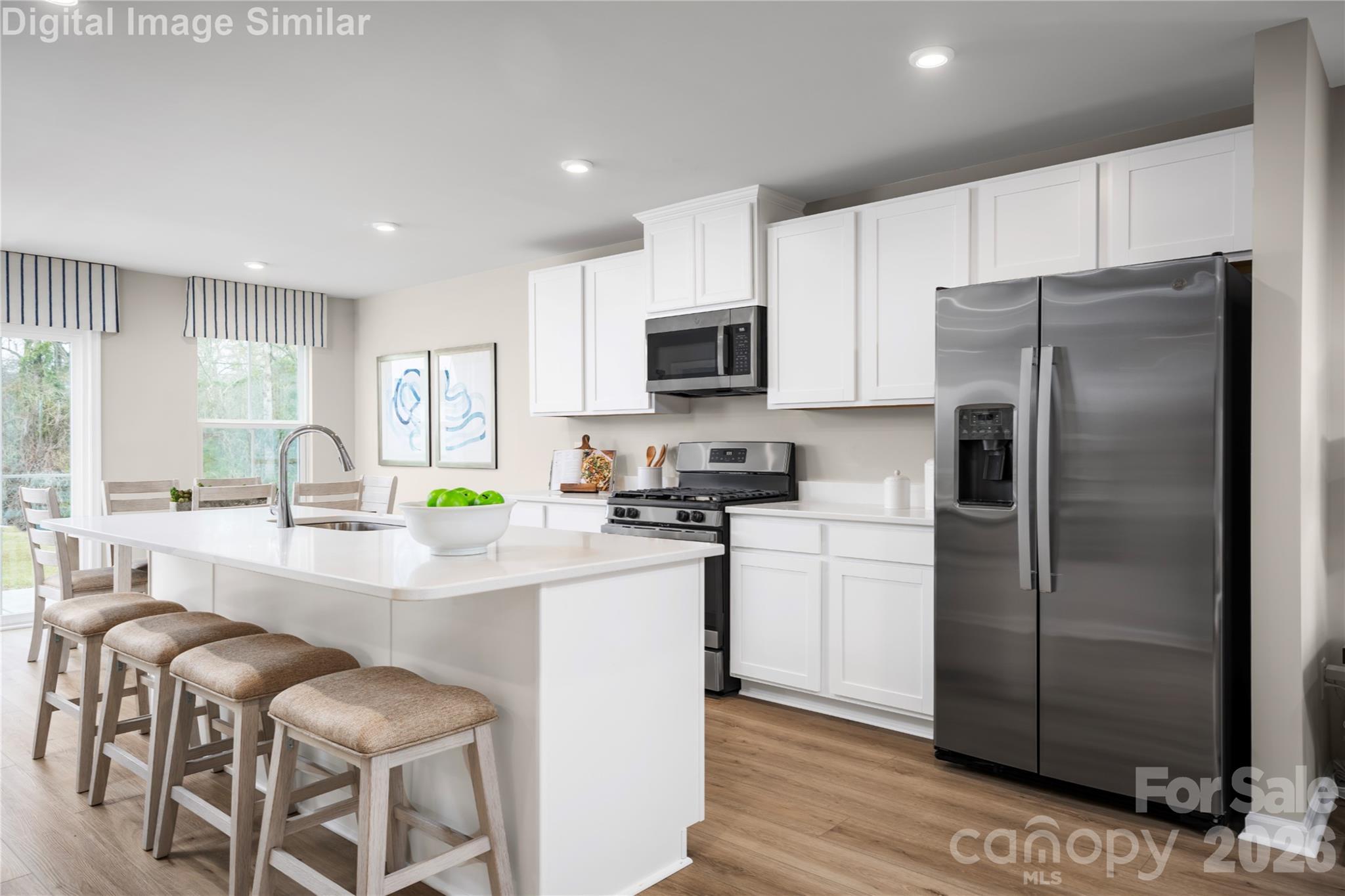 Beautiful Kitchen with GE Appliances Included. - 1843 Millstream Drive, China Grove