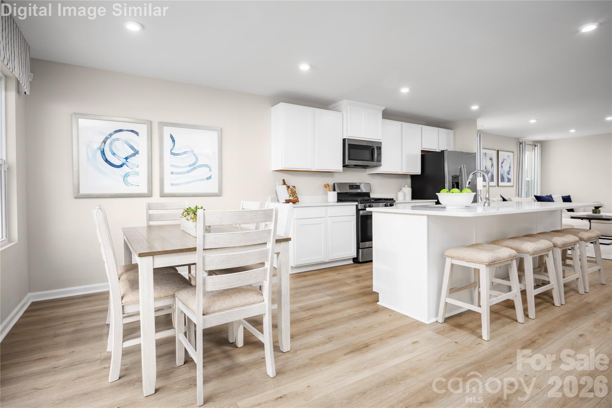 Dining Area is a Welcoming Space to Gather and Share Meals. - 1843 Millstream Drive, China Grove