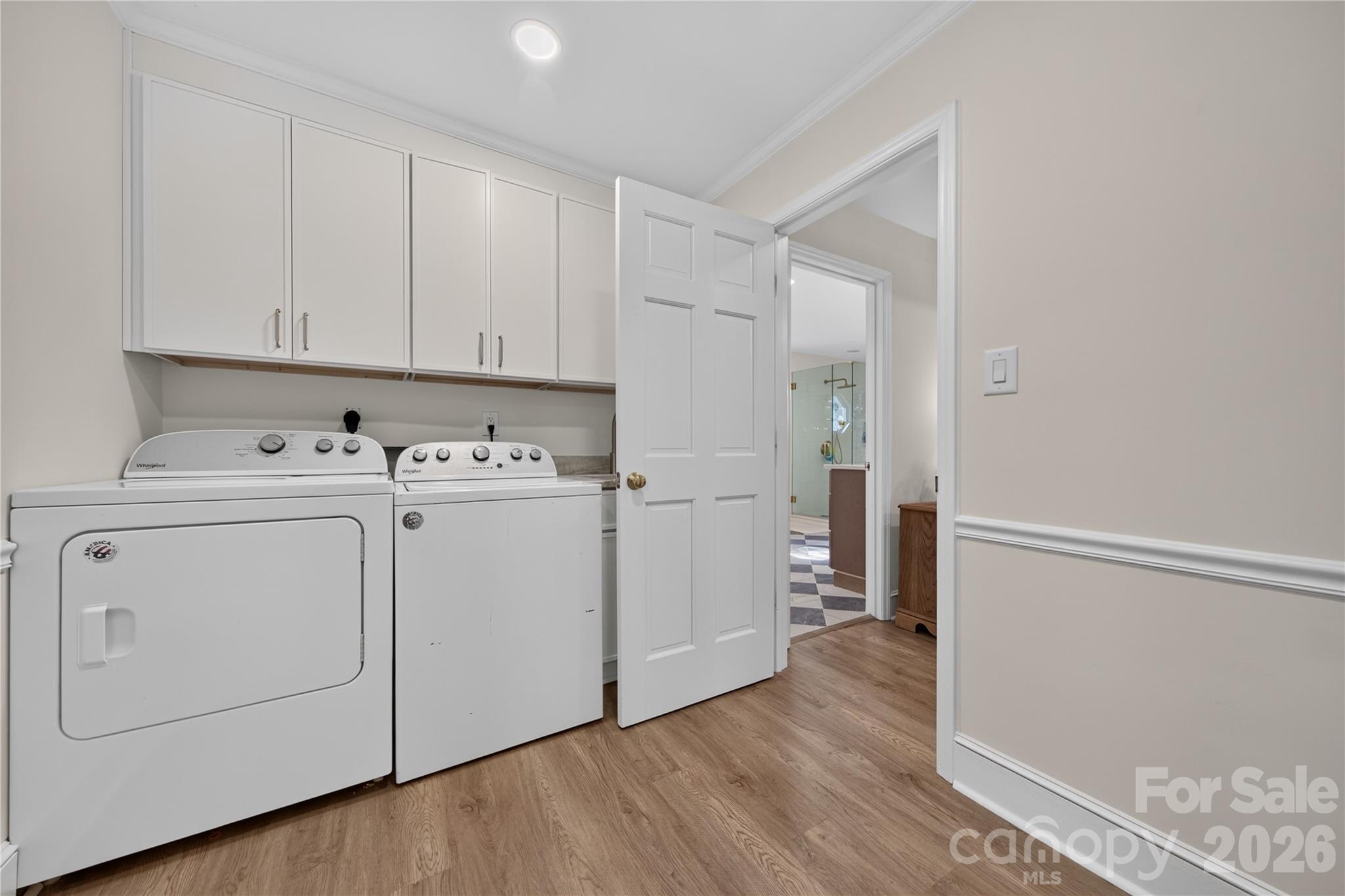 Laundry Room with Primary Bedroom Access - 2721 Tara Drive, Monroe