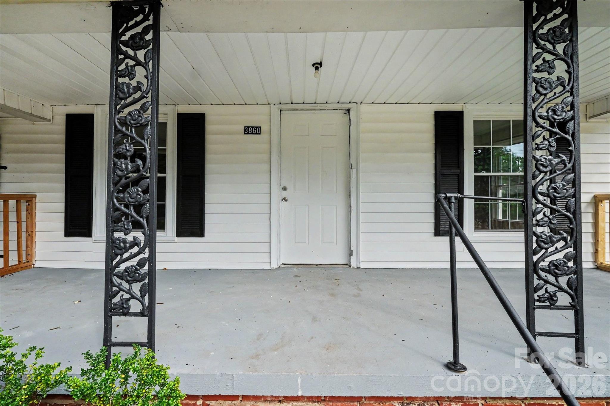 Covered front porch - 3860 Rock Hill Church Road, Concord