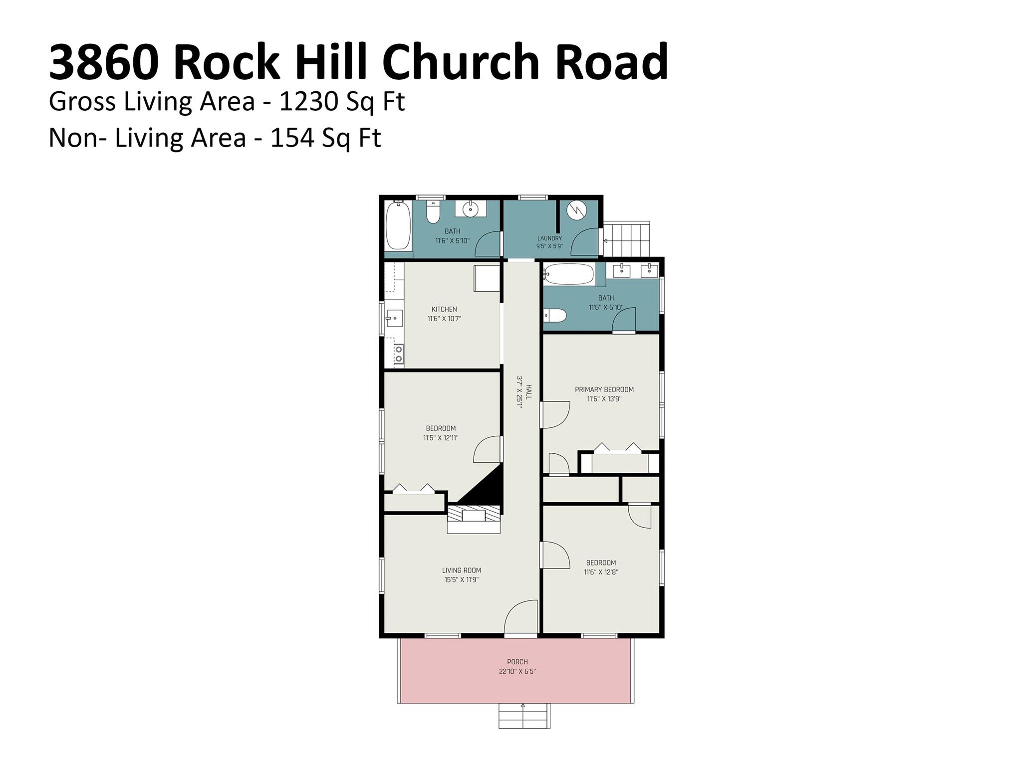 Floorplan - 3860 Rock Hill Church Road, Concord