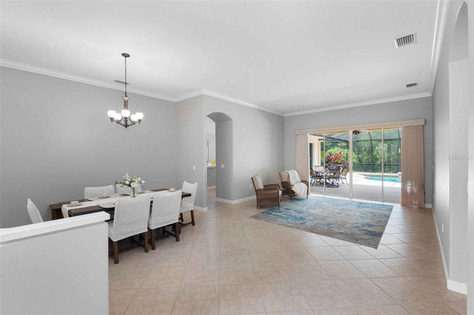 Entry with Crown Molding in Formal areas - 6803 COYOTE RIDGE CT, BRADENTON