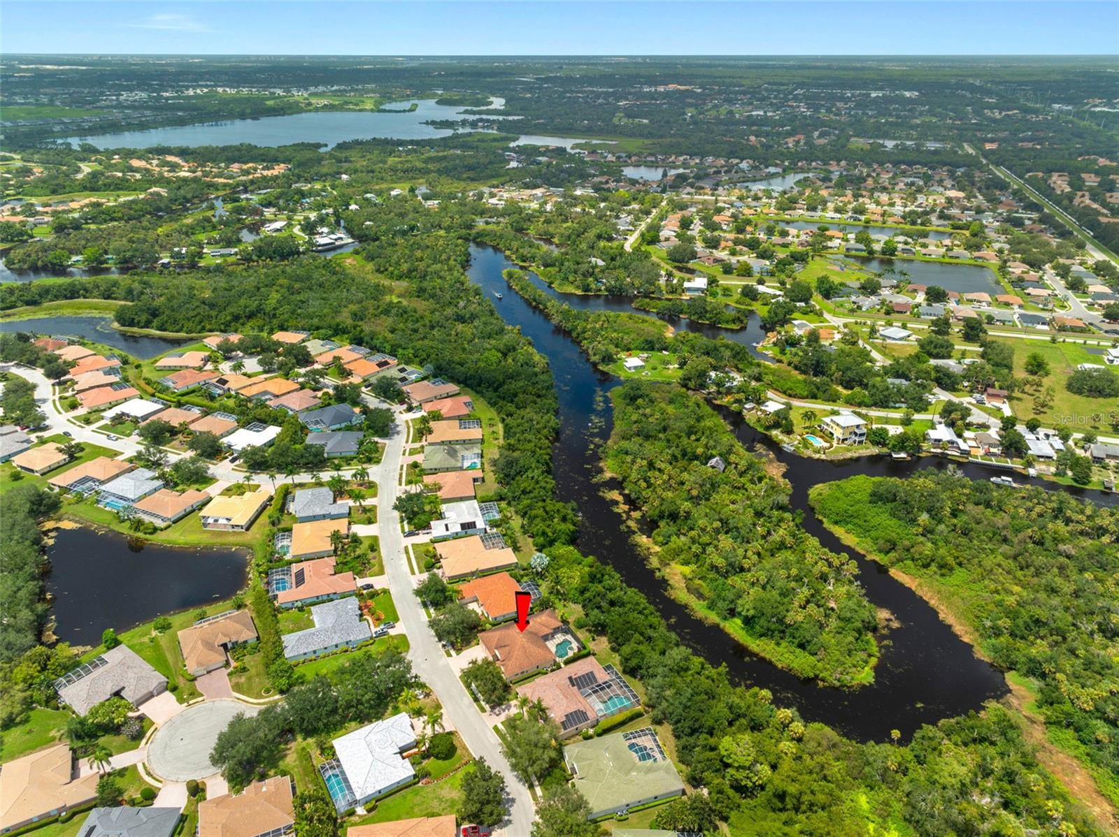 Aerial View - 6803 COYOTE RIDGE CT, BRADENTON