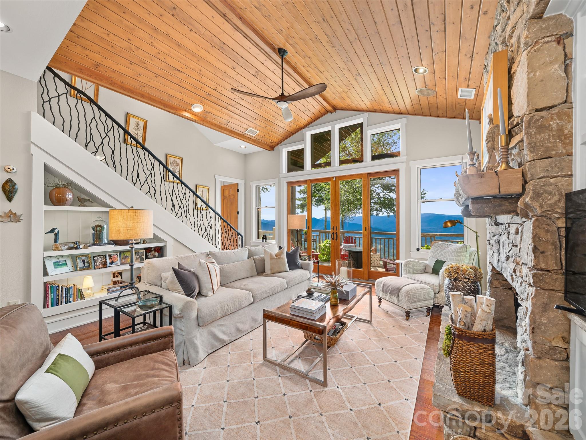 T & G ceiling - open concept - 530 Andrew Banks Road, Burnsville