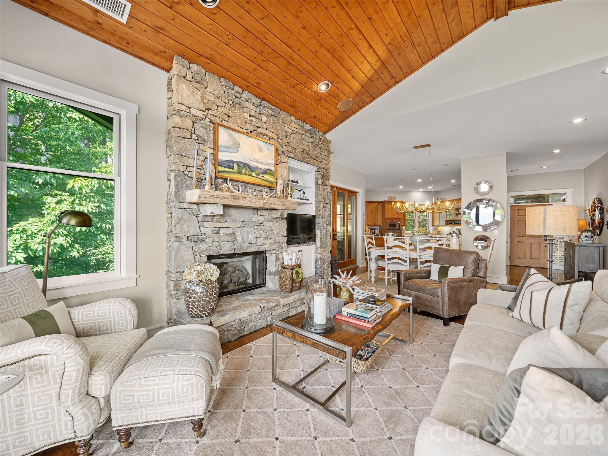 View looking toward kitchen - 530 Andrew Banks Road, Burnsville