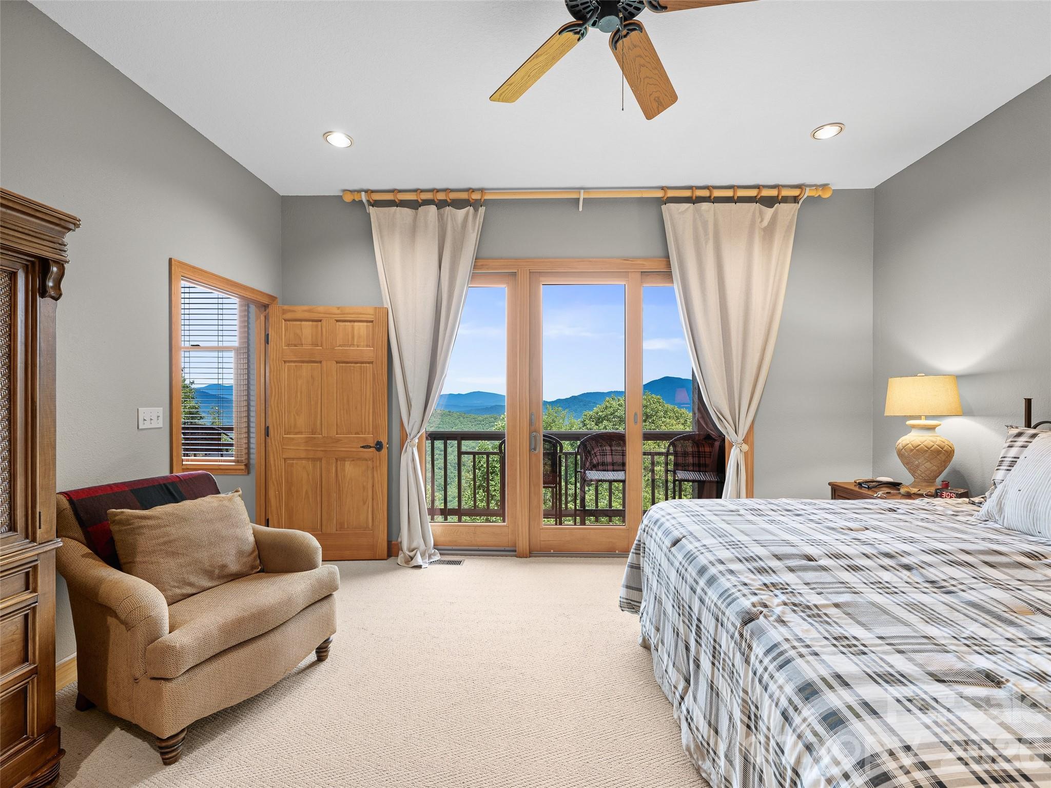 Primary with deck access and mountain views! - 81 Stoney Falls Loop, Burnsville