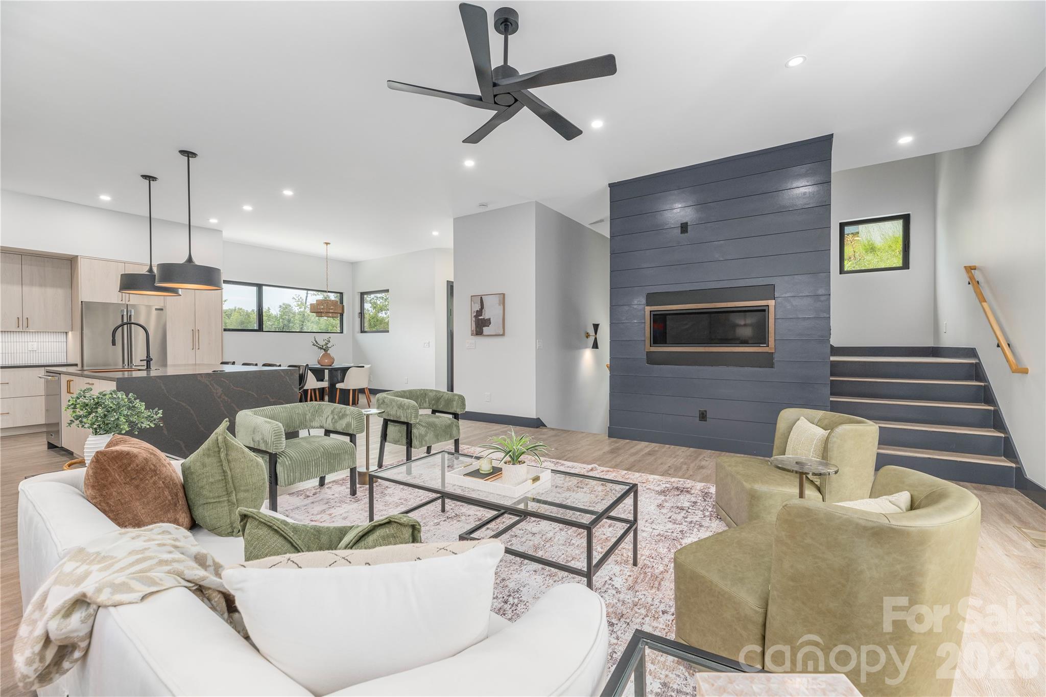 inviting open living space - 19 Woodbine Road, Asheville