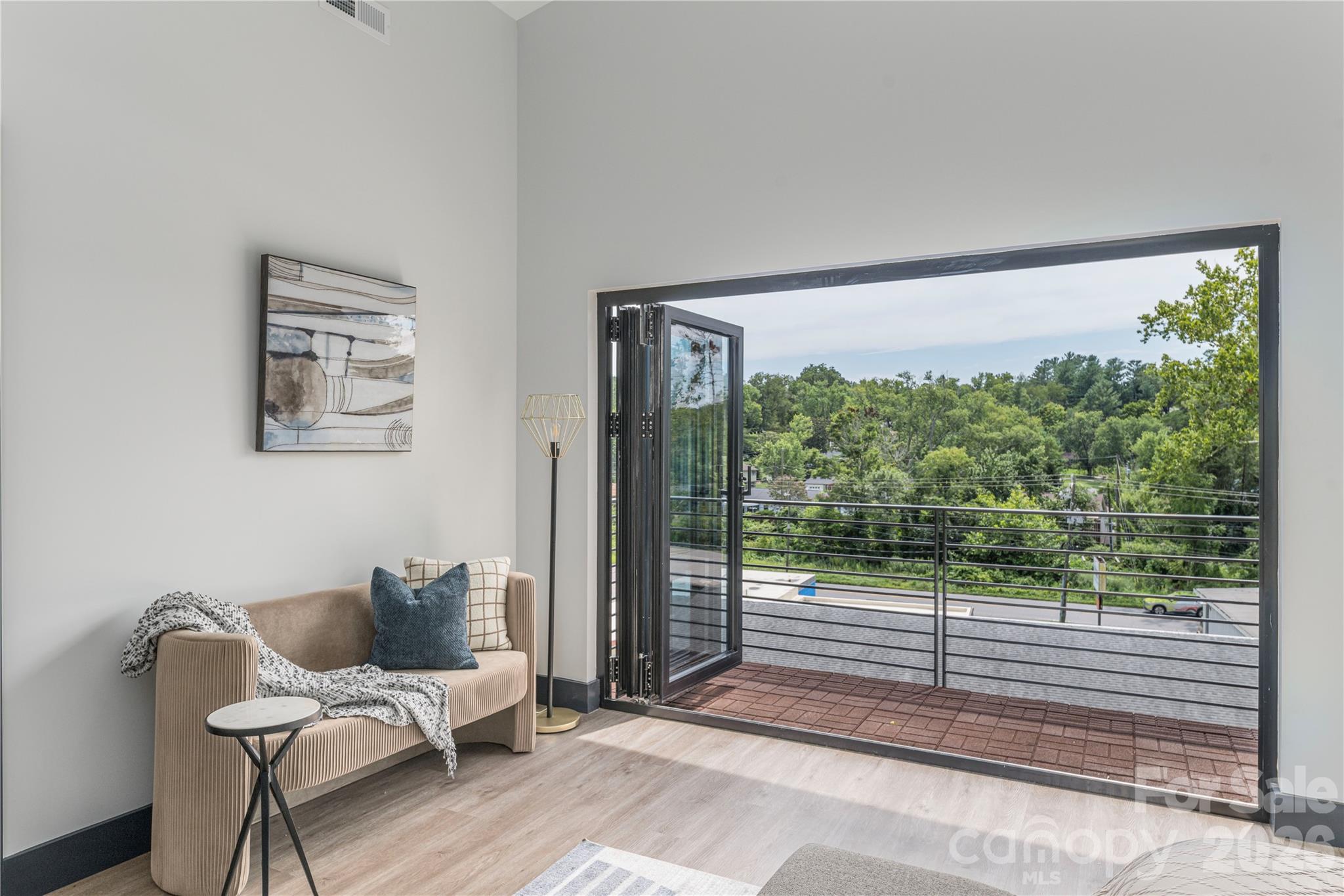 Private balcony off of Primary bedroom - 19 Woodbine Road, Asheville