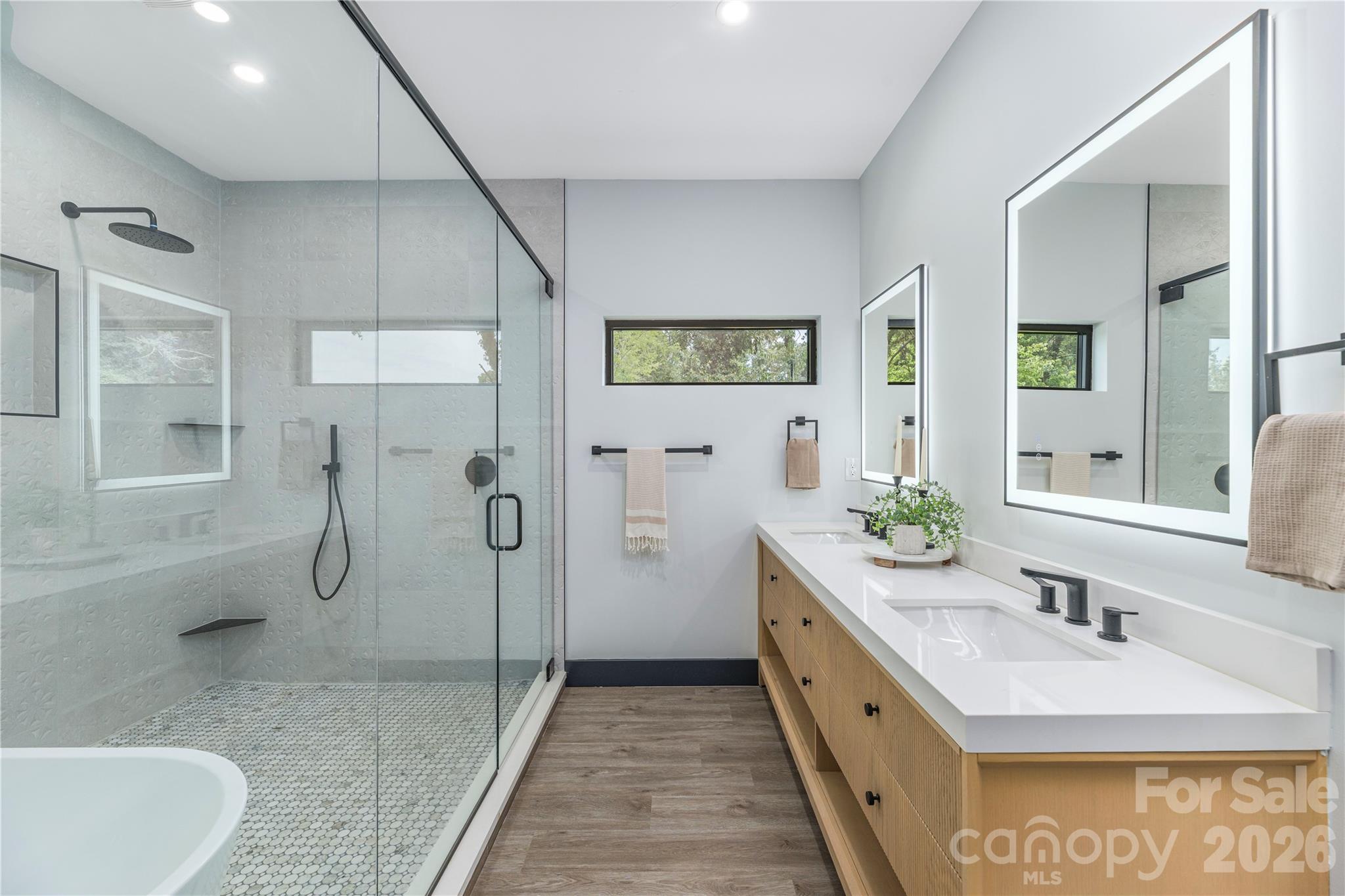 Luxury primary bathroom - 19 Woodbine Road, Asheville