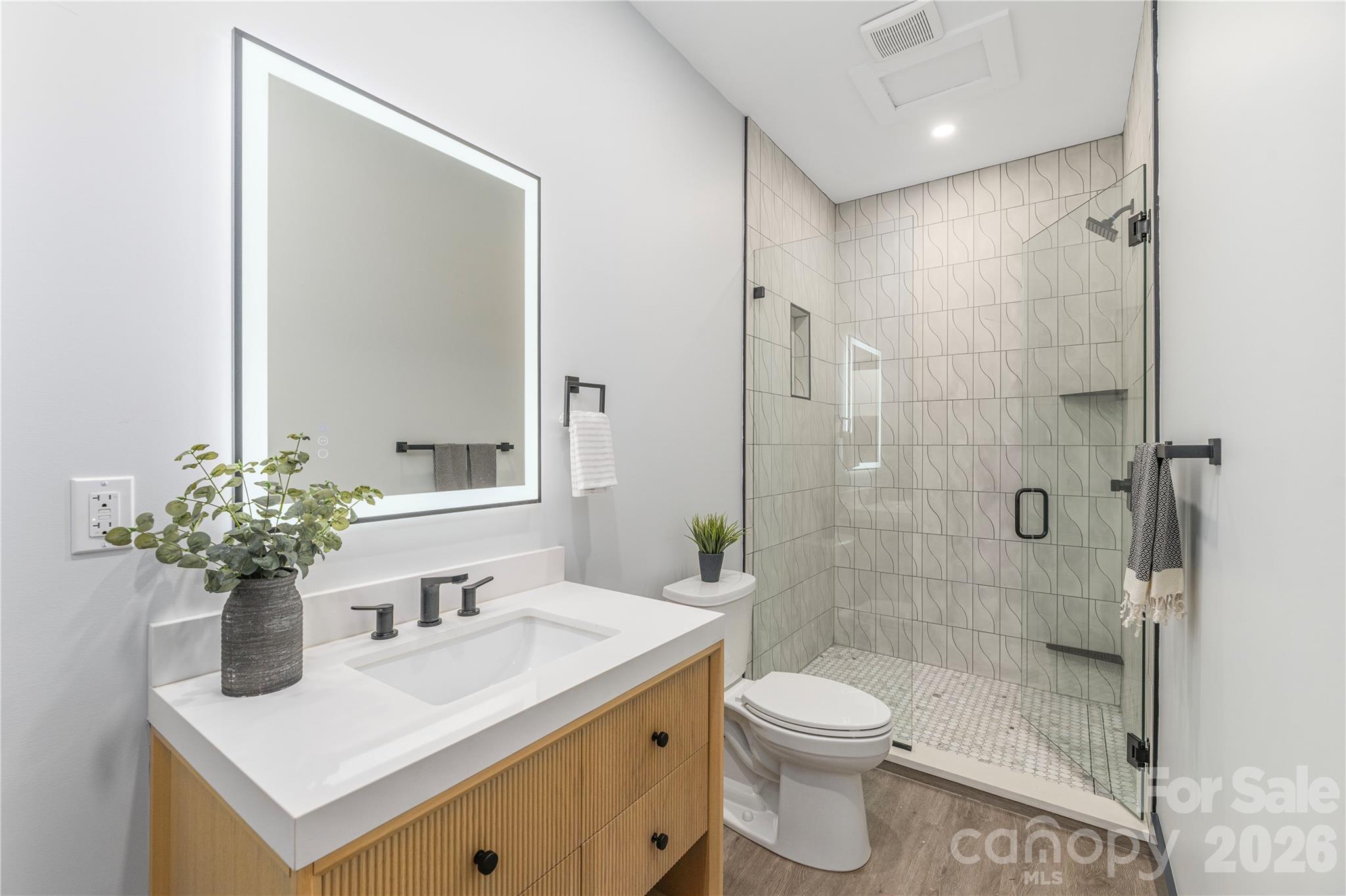 Lower level ensuite bathroom - 19 Woodbine Road, Asheville