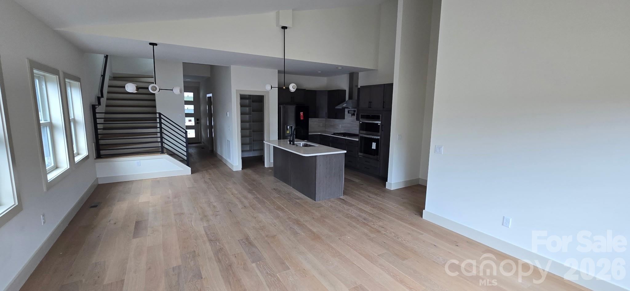 Main level open concept - 309 Iron Ridge Loop, Asheville