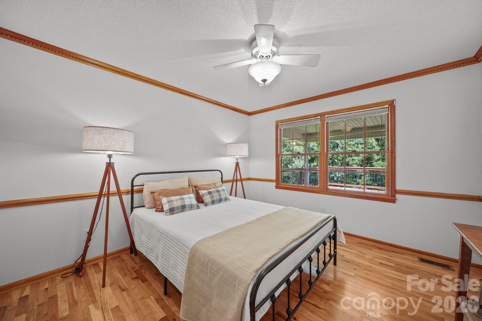 Freshly painted bedroom facing the back yard - 3008 Eaker Drive, Cherryville