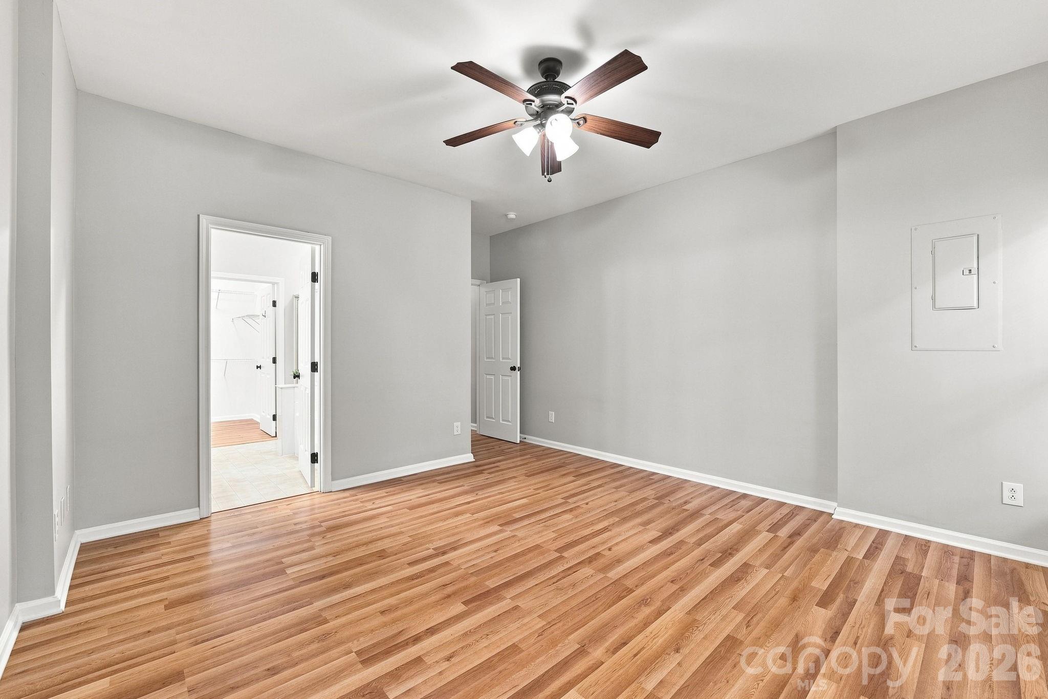 Primary bedroom on main floor - 121 Kase Court, Mooresville