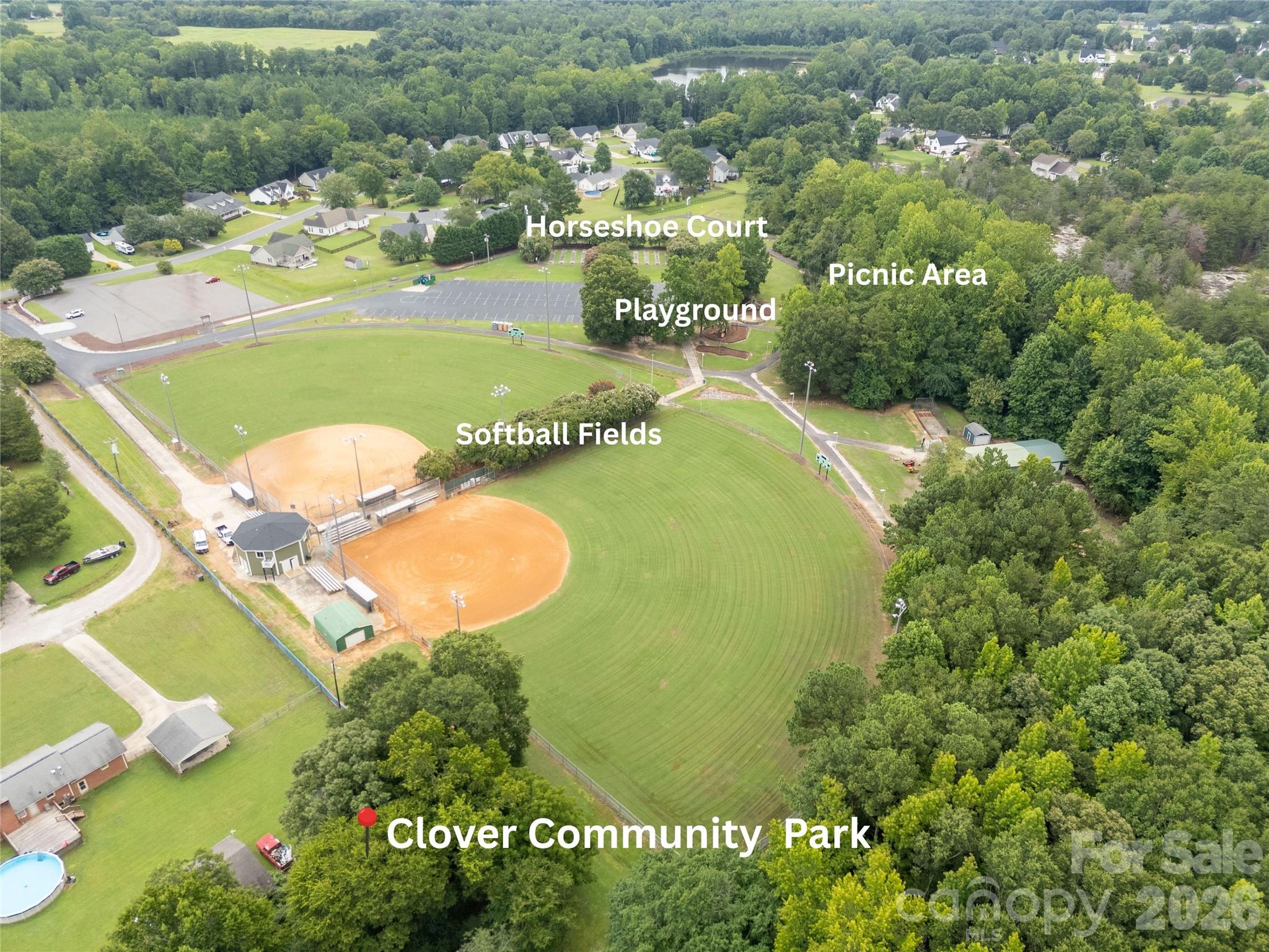 Clover Community Park Aerial - 901 Clover Park Drive, Clover