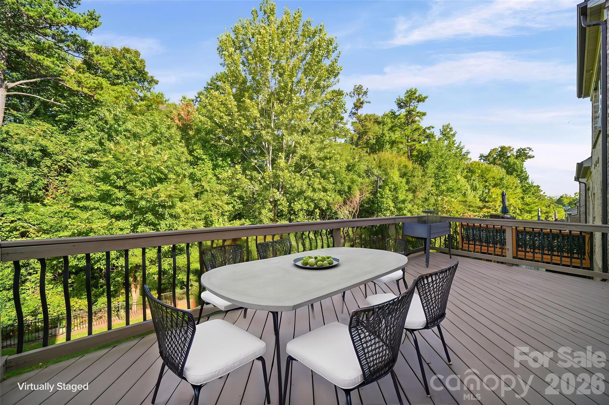 Patio facing wooded backyard - 2246 Donnington Lane NW, Concord