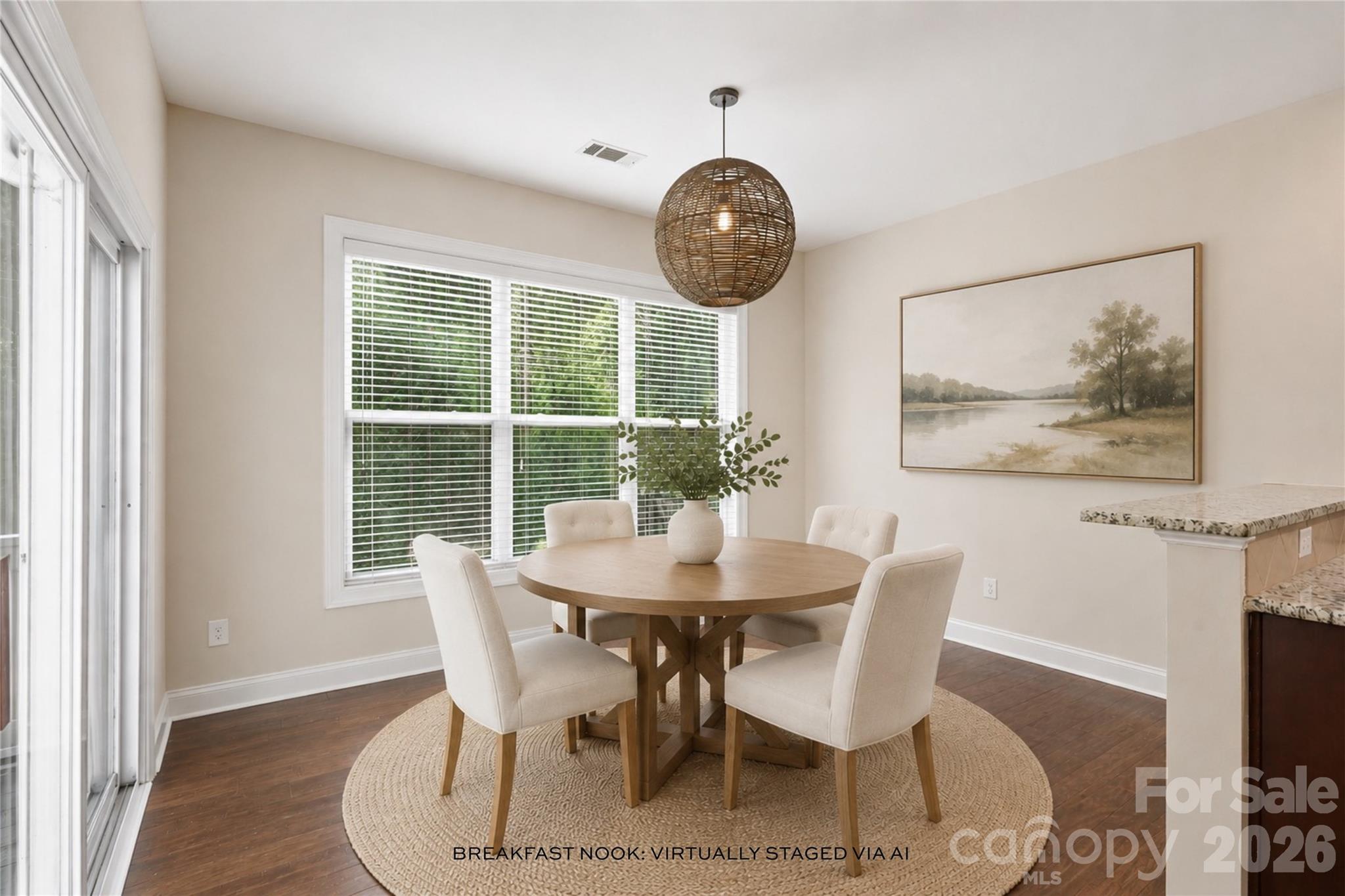 VIRTUALLY STAGED Eat in Kitchen - 347 Windy Pine Drive, Clover