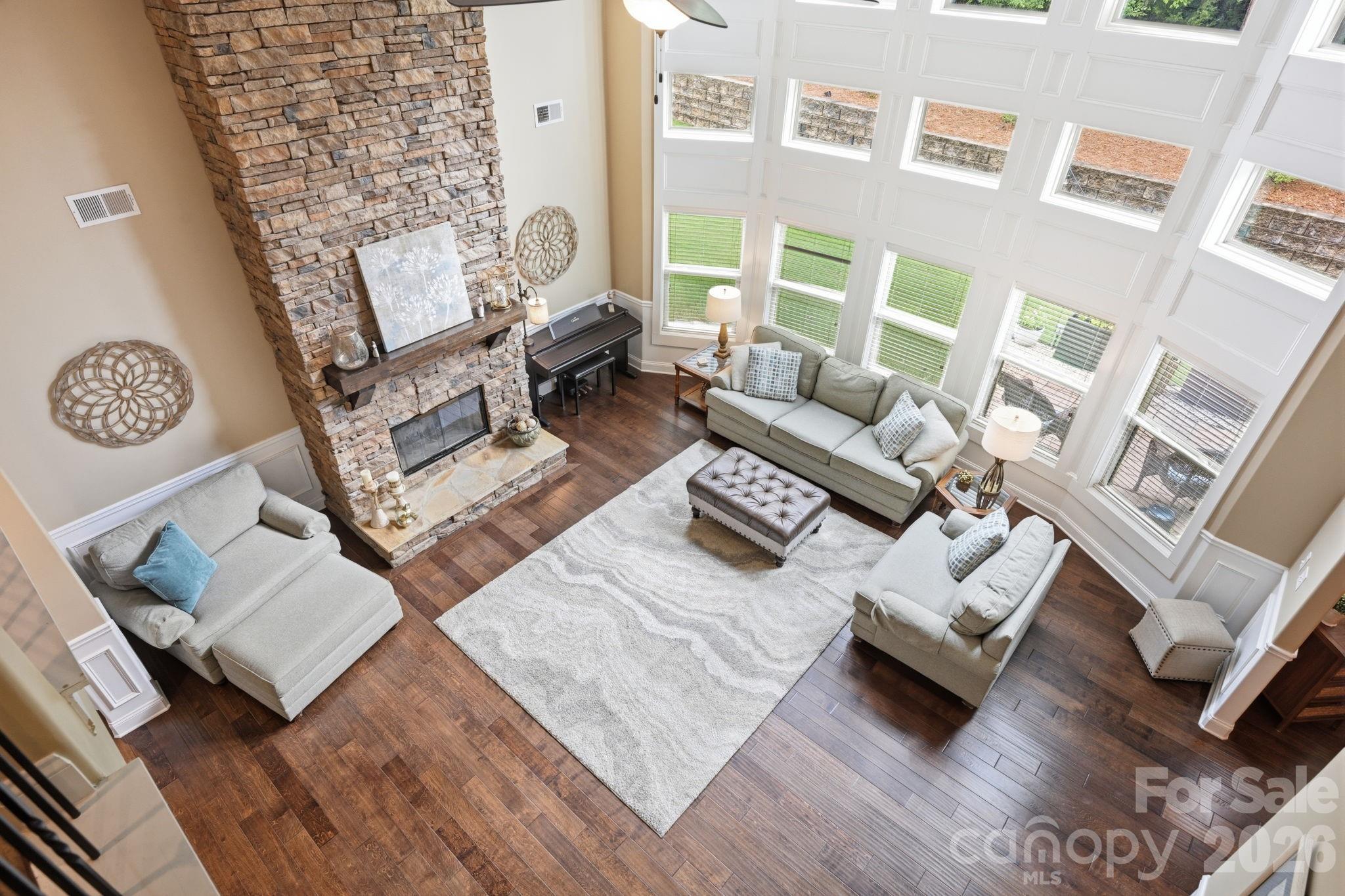 Great Room from Catwalk - 13410 Crystal Springs Drive, Huntersville