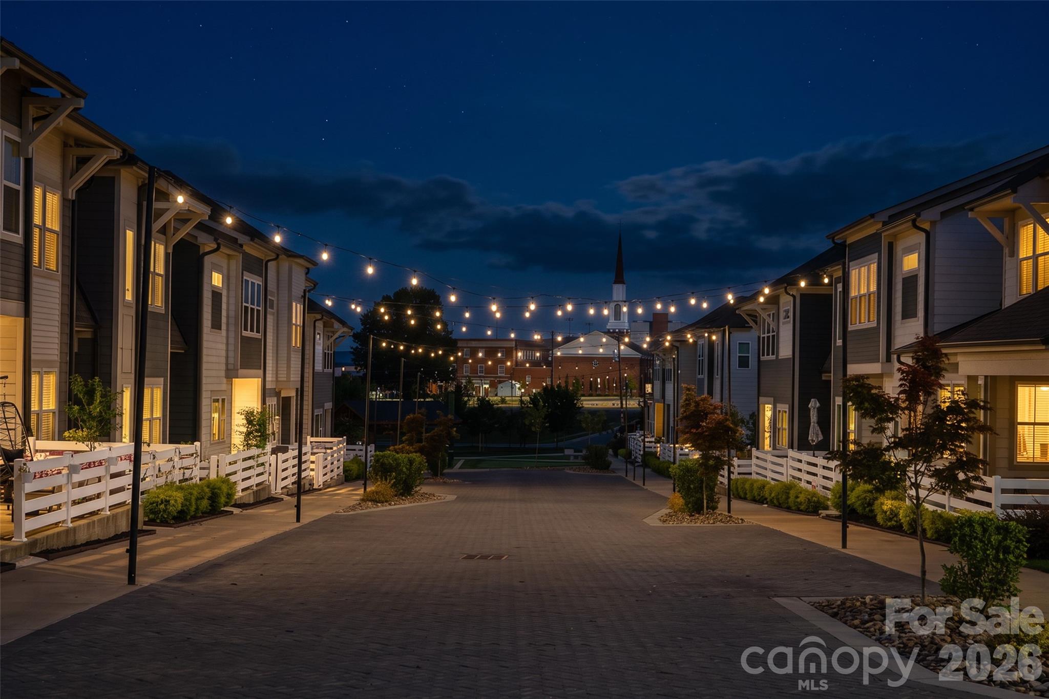 Night view looking towards Kannapolis - 6161 Pierce Lane, Kannapolis