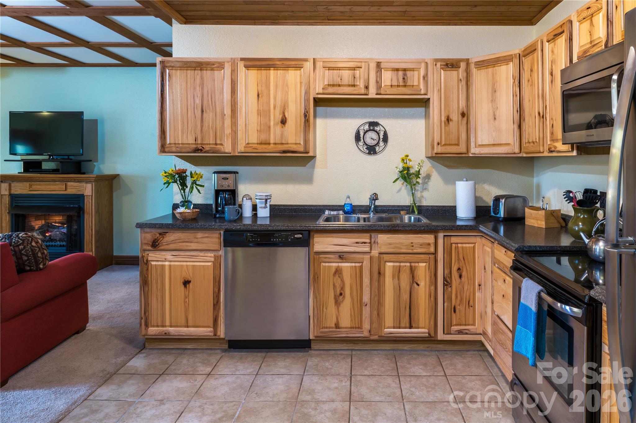 Wineberry Cabin Kitchen - 135 Potato Branch Road, Leicester
