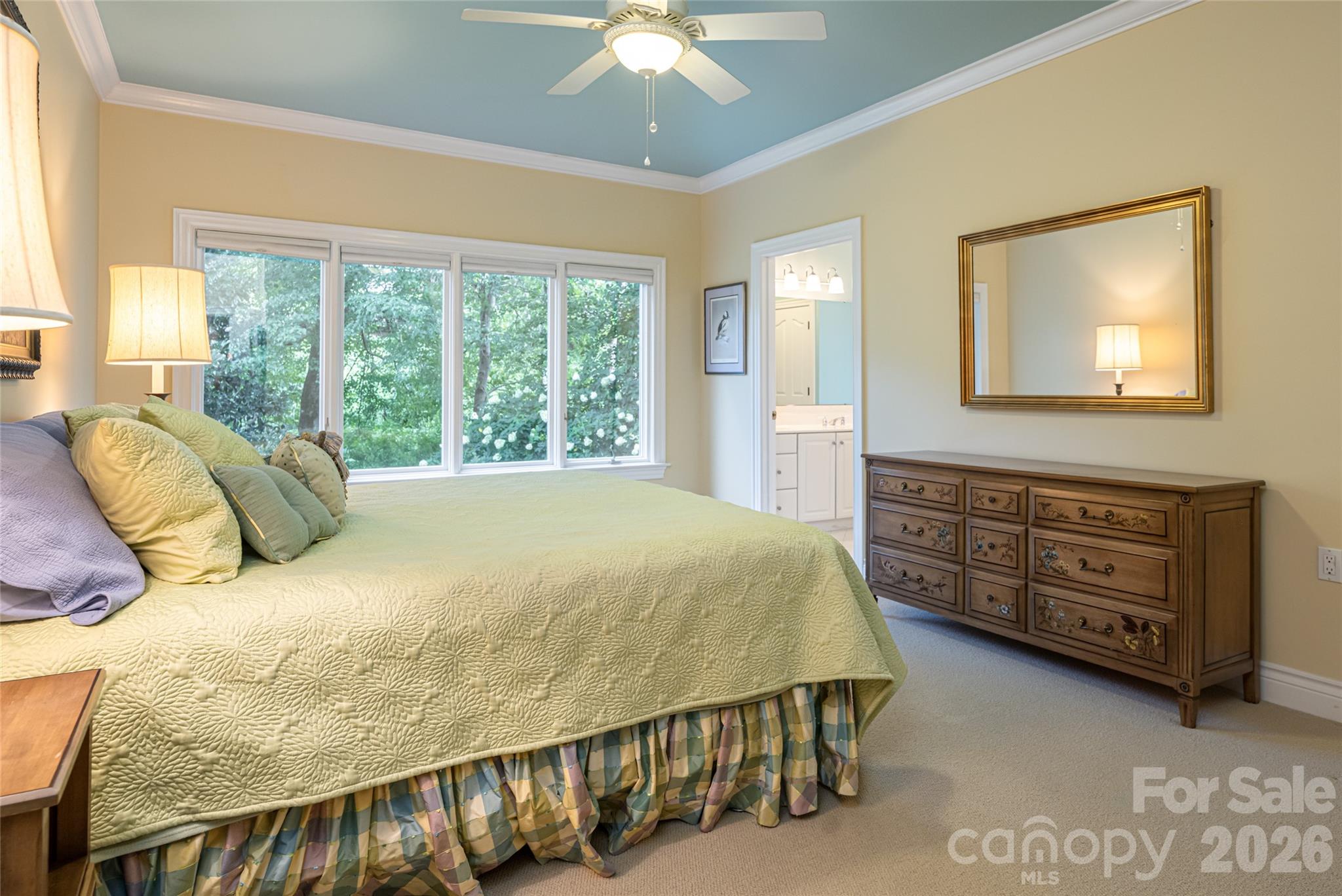 Primary bedroom on main level - 8 Clovelly Way, Asheville