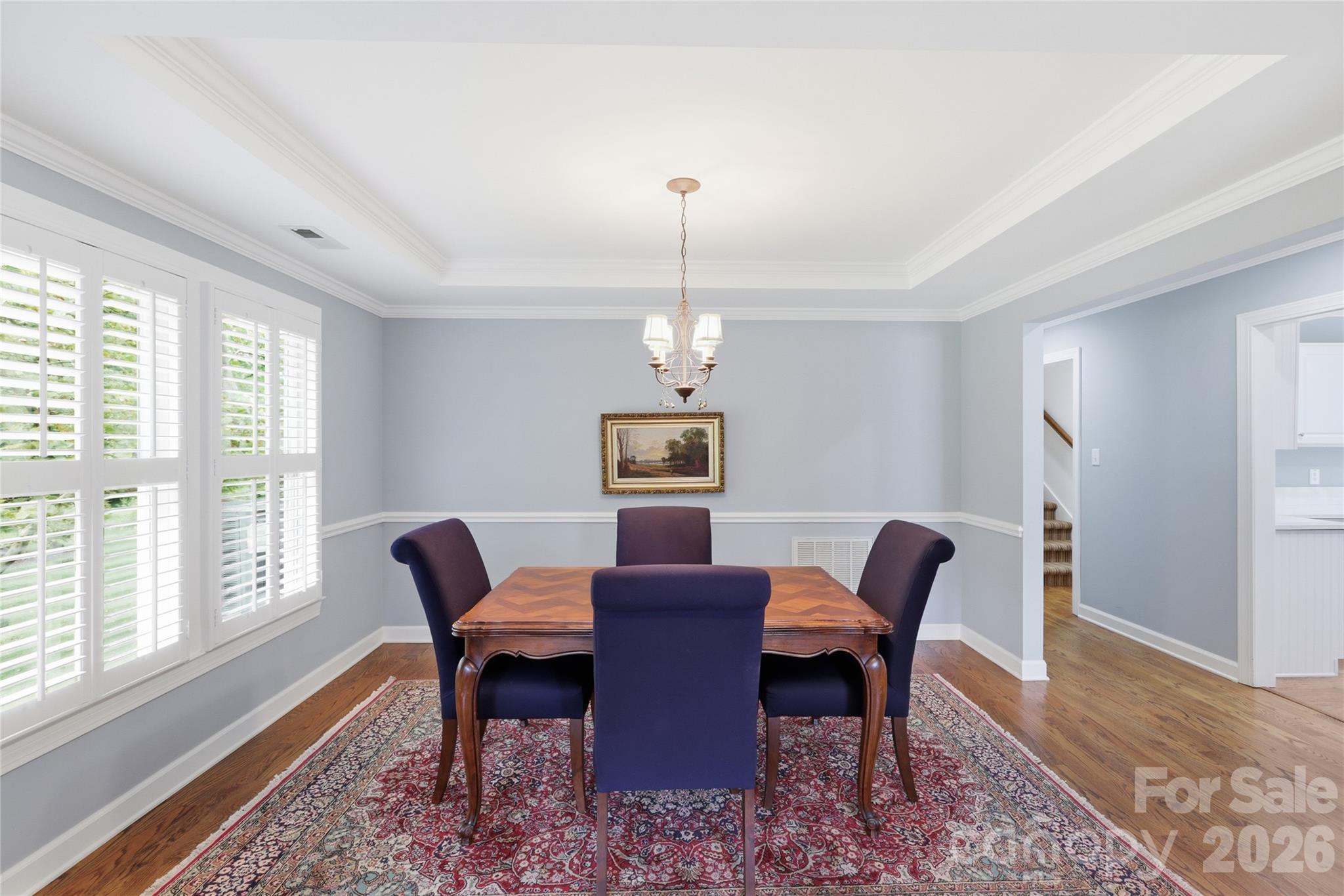 Elegant dining room: 13'x'11' - 18 Creekside Way, Asheville