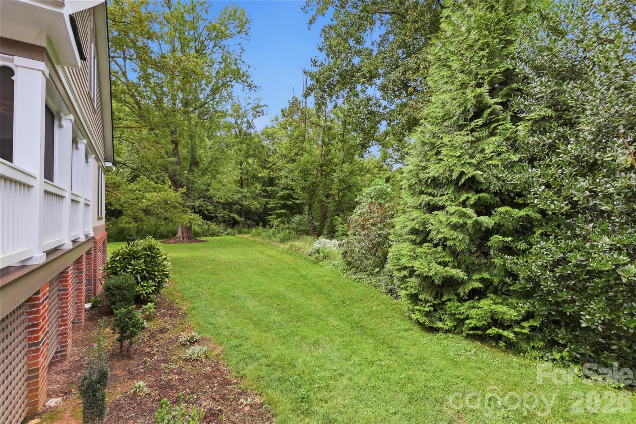 Lush back gardens - 18 Creekside Way, Asheville