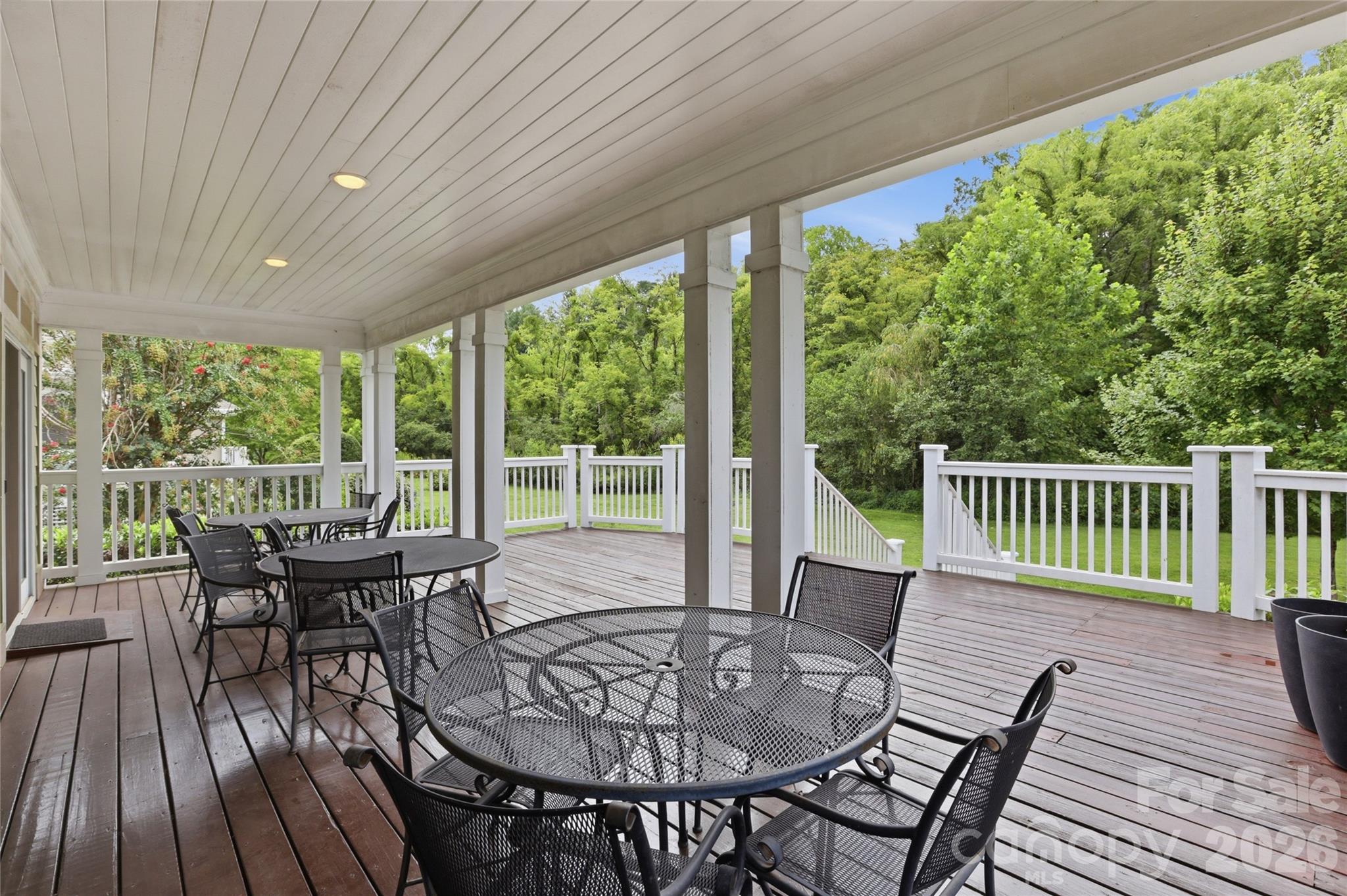 Clubhouse back porch with grill and indoor/outdoor events - 18 Creekside Way, Asheville