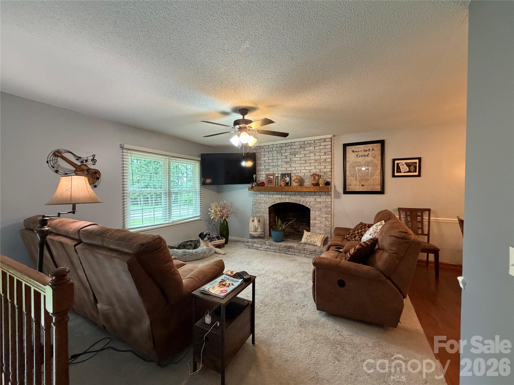 Living Room from Entry - 1000 Beaumont Poplar Street, North Wilkesboro