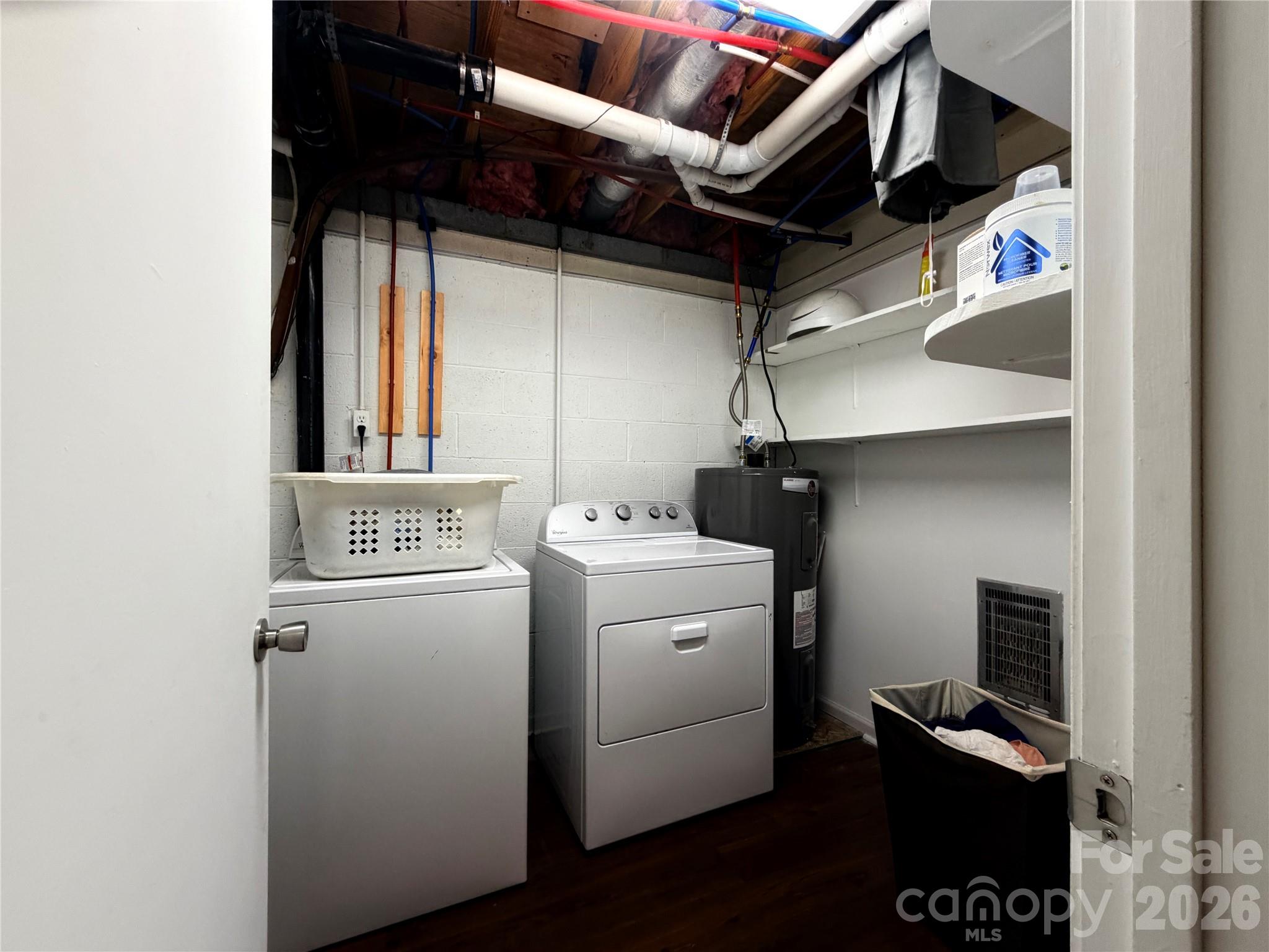 Downstairs Laundry Room with Laundry Chute - 1000 Beaumont Poplar Street, North Wilkesboro