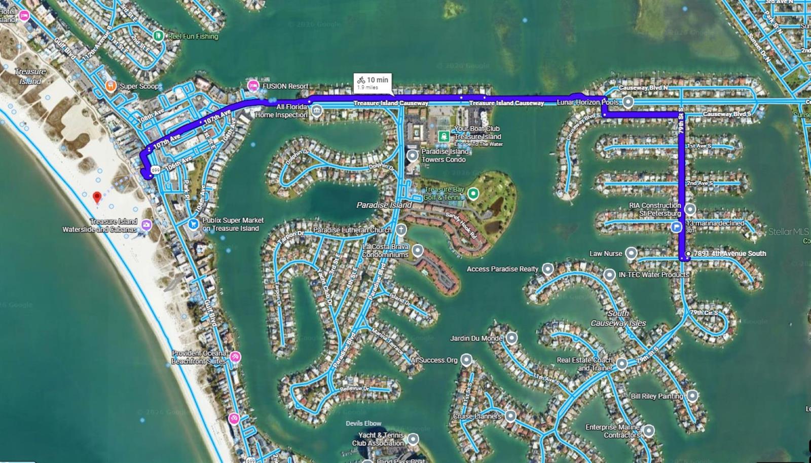 Enjoy the South Causeway Isle lifestyle with NO HOA—and hop on your bike for an approximately 10-minute ride to the white sandy beaches of Treasure Island. - 7891 4TH AVE S, ST PETERSBURG