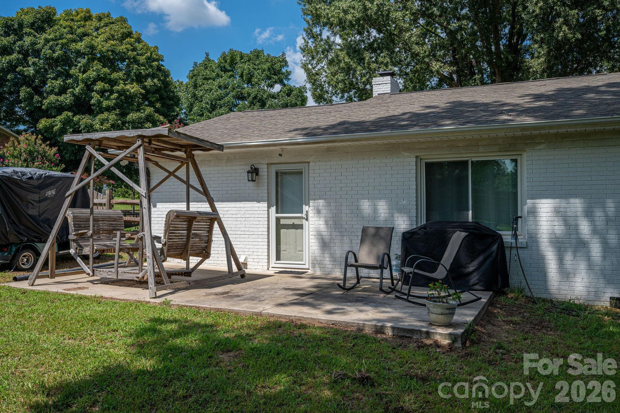 Back patio - 1718 Woolie Road, Lincolnton