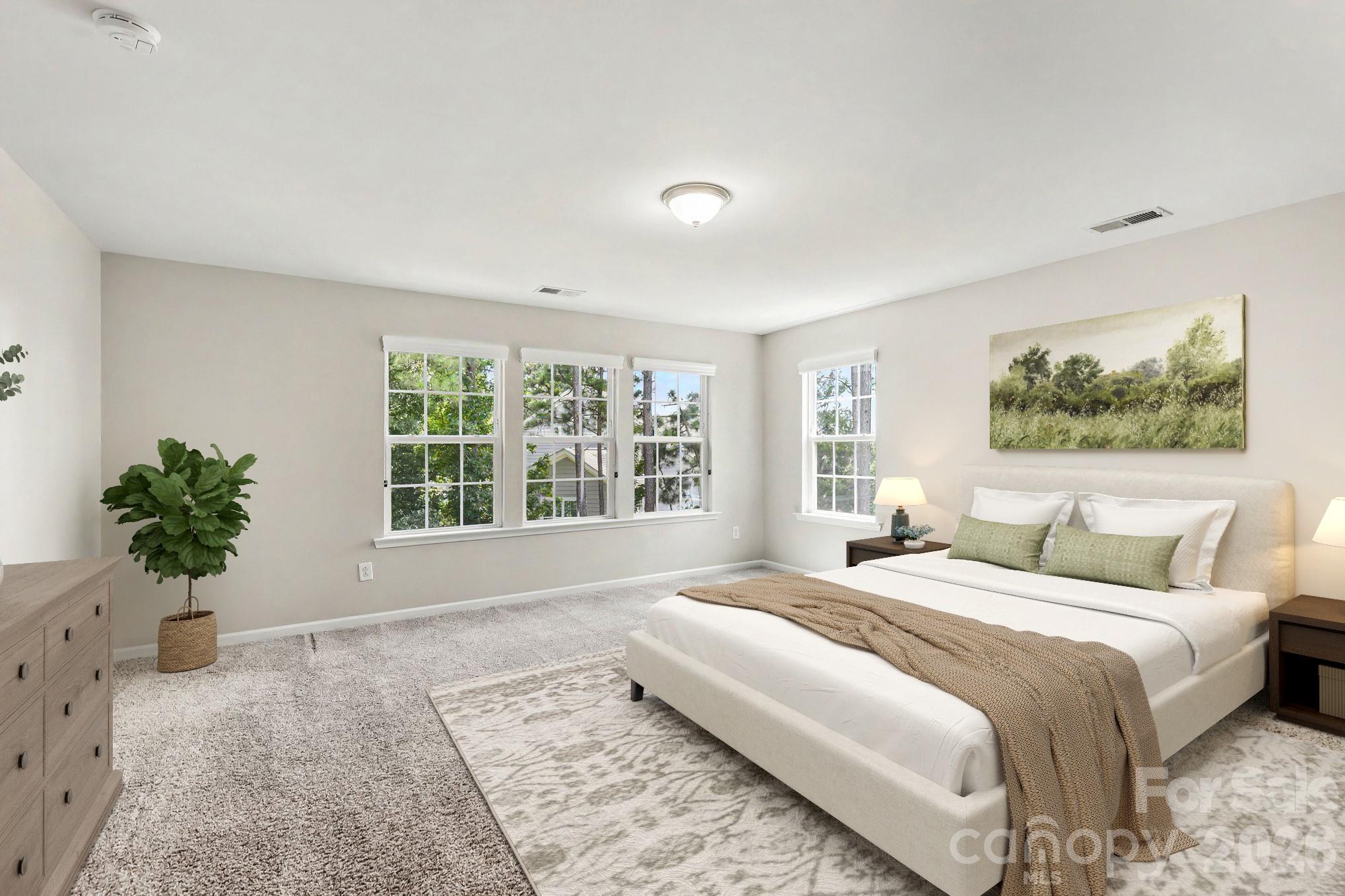 Virtually staged Primary suite - 487 Moses Drive, Fort Mill