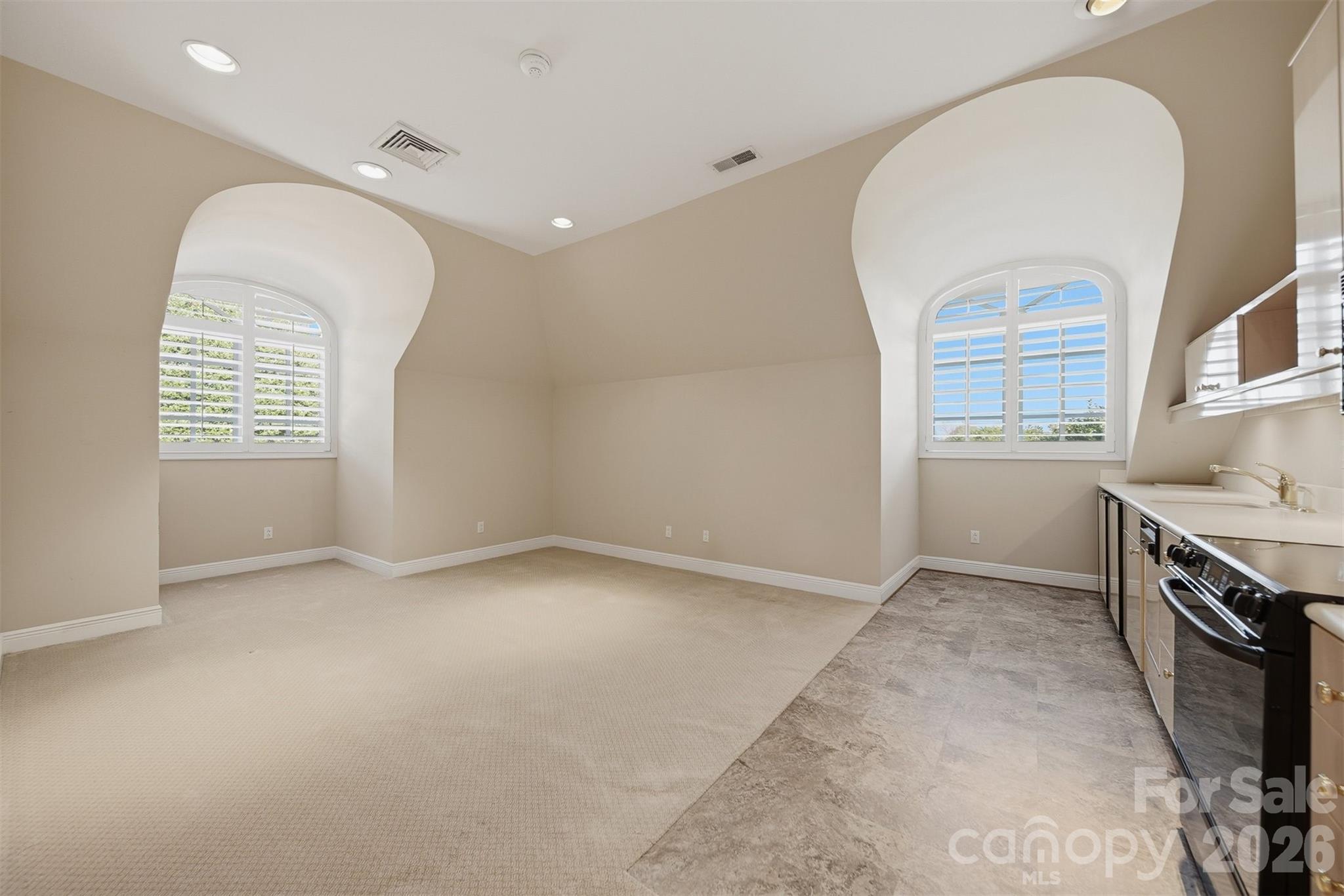 Upper level offers large gueat bedrooms. - 3619 Links Drive NE, Conover