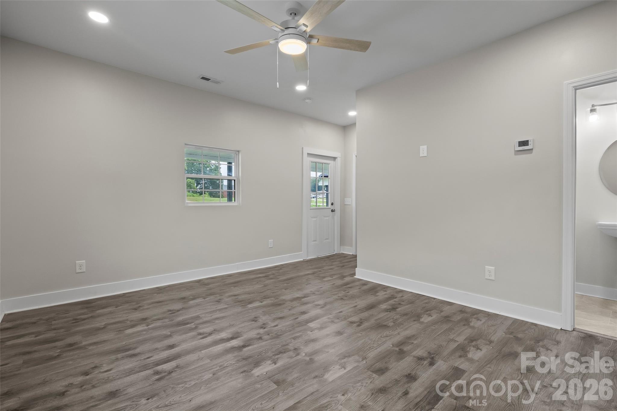 Living room and front door - 605 Kings Mountain Street, Clover