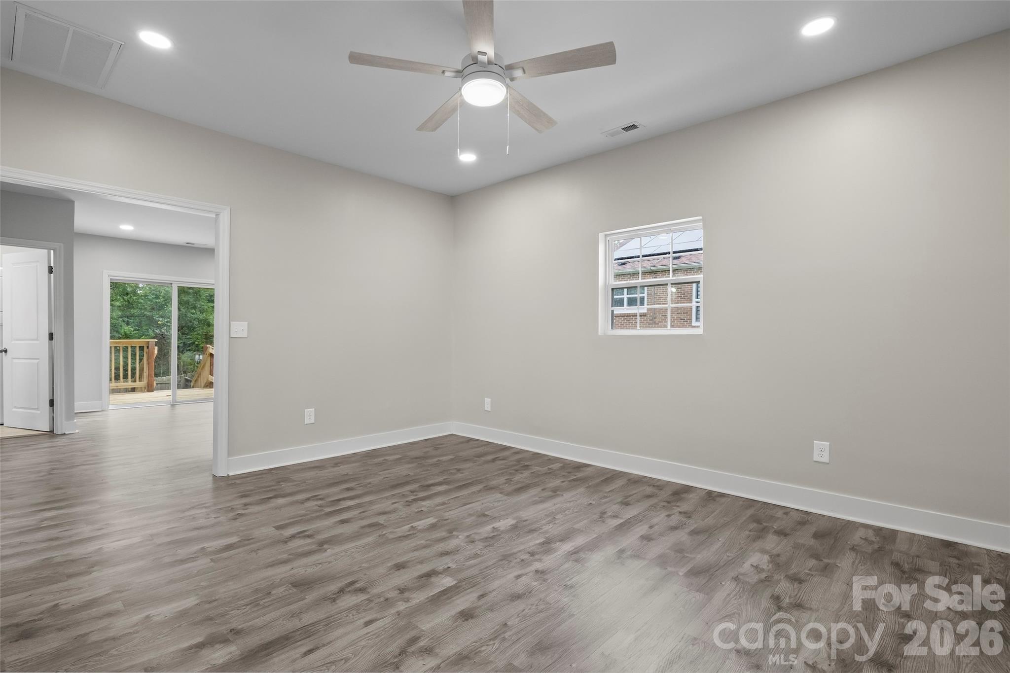 Living room and entry to kitchen - 605 Kings Mountain Street, Clover
