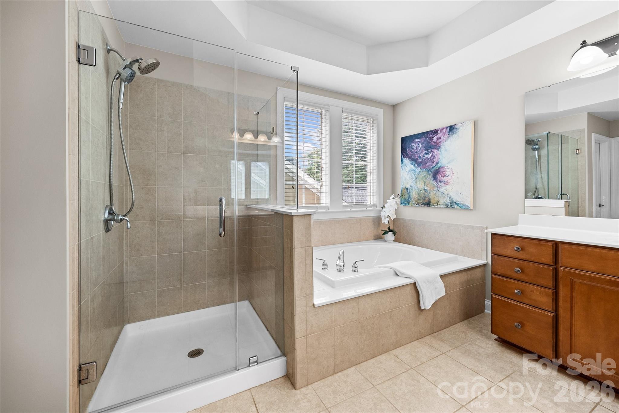 Upper level Primary ensuite bathroom - 2209 Trading Ford Drive, Waxhaw