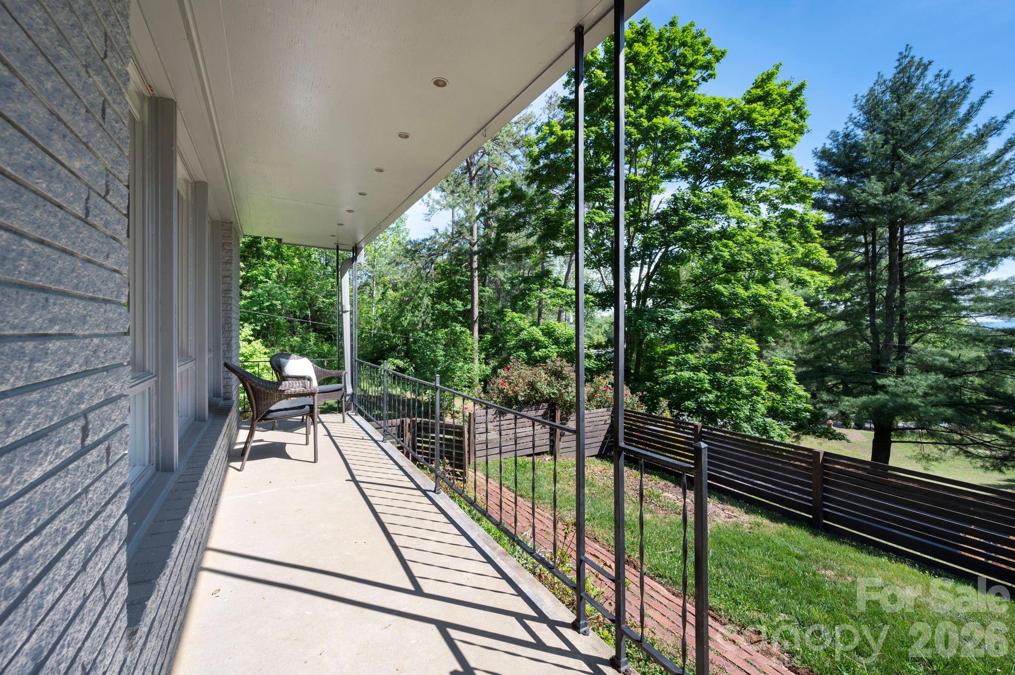 Sunny front porch - 301 Stratford Road, Asheville