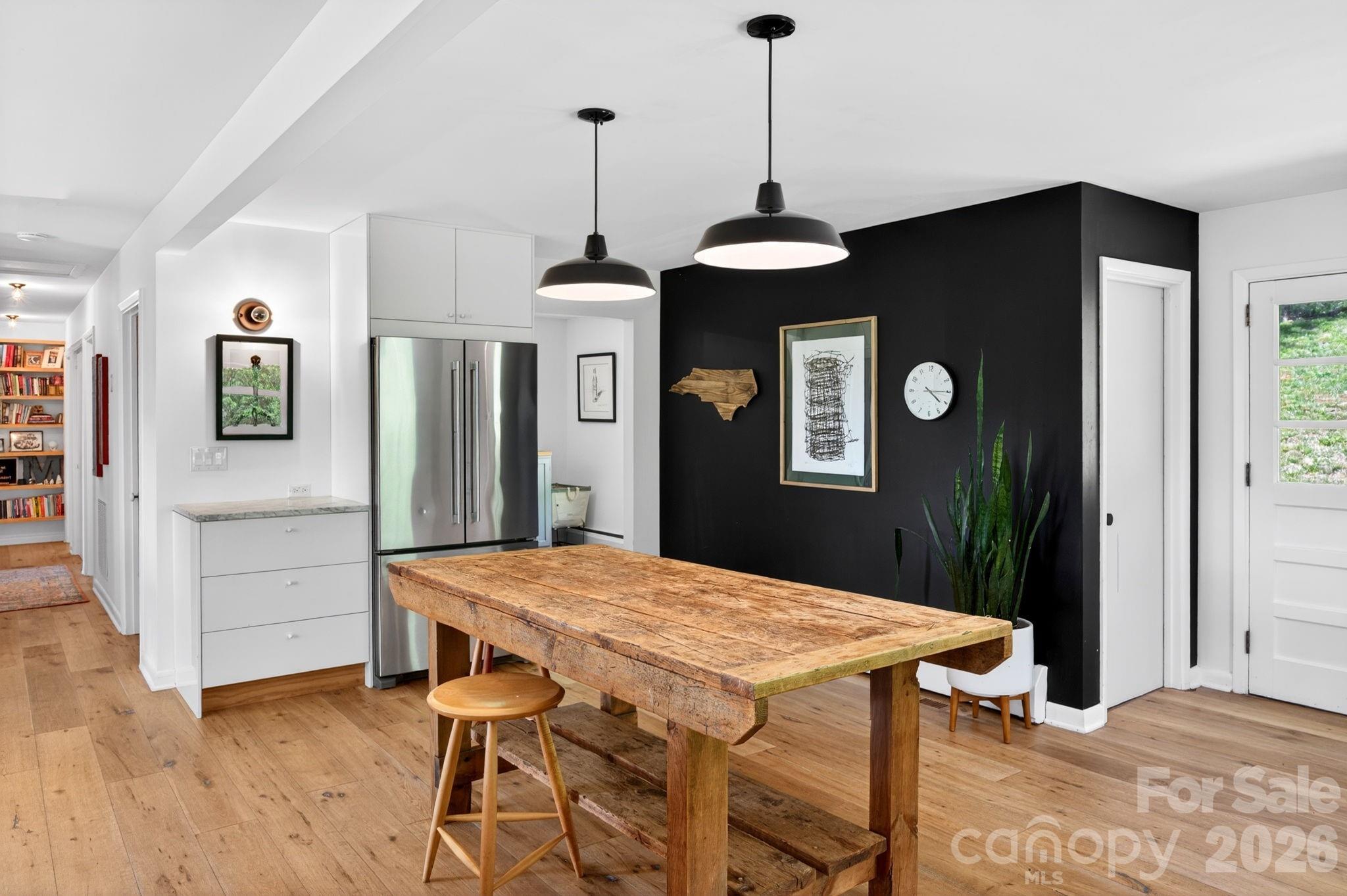 Wide Plank wood floors - 301 Stratford Road, Asheville