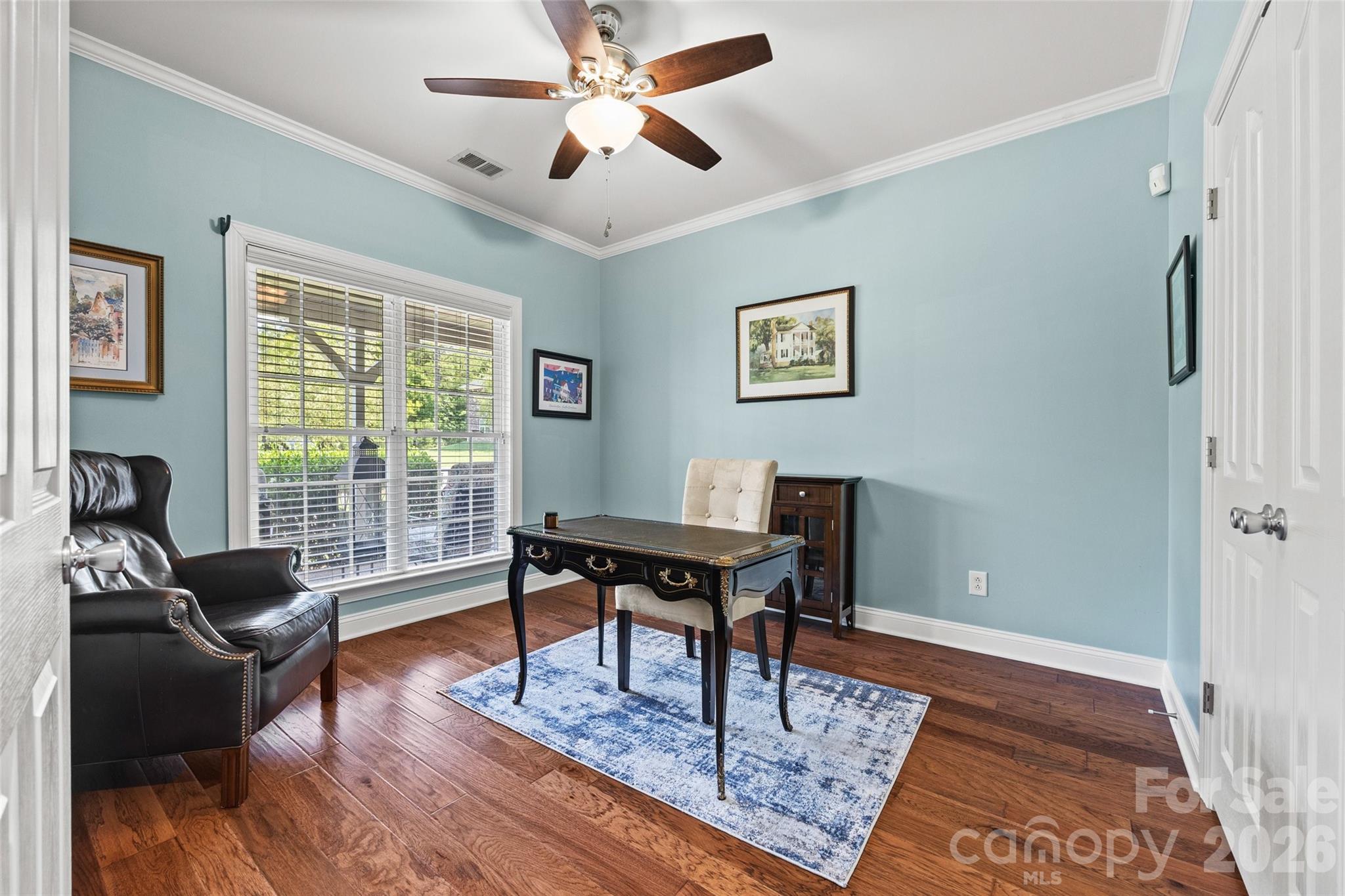 3rd Bedroom being used as an office. Hardwoods, double closet and double window. - 771 Cherry Hills Place, Rock Hill