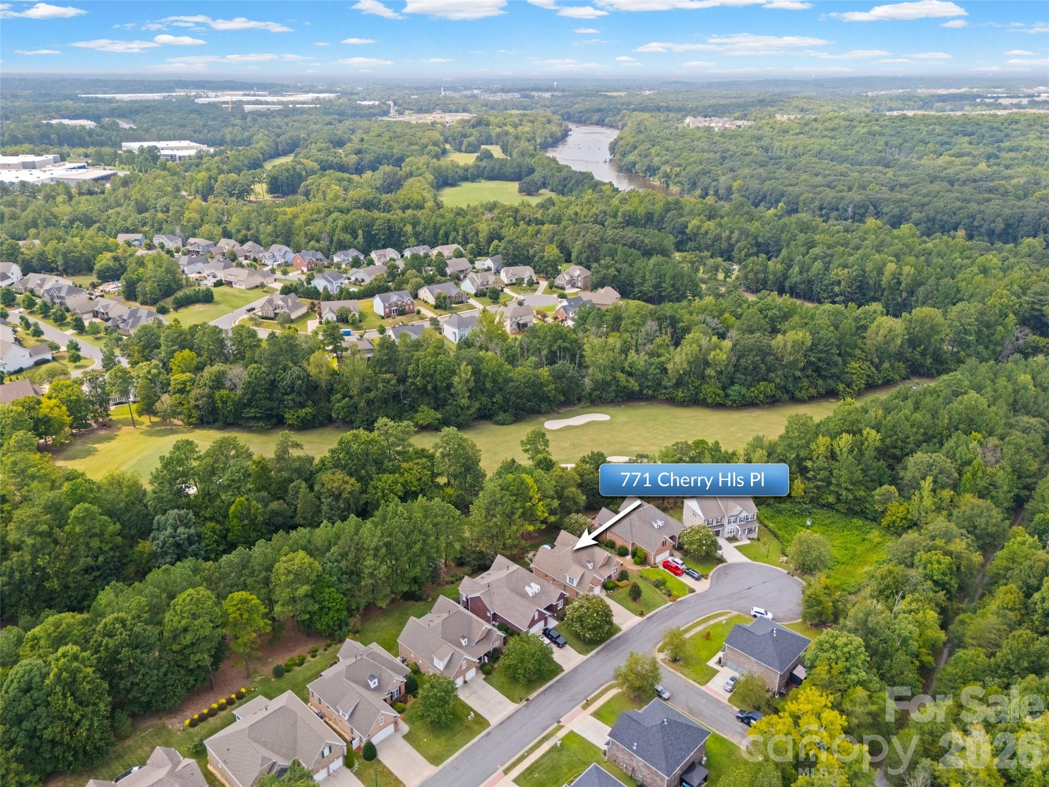 Waterford Golf Club. Home sits on the 13th Tee - 771 Cherry Hills Place, Rock Hill