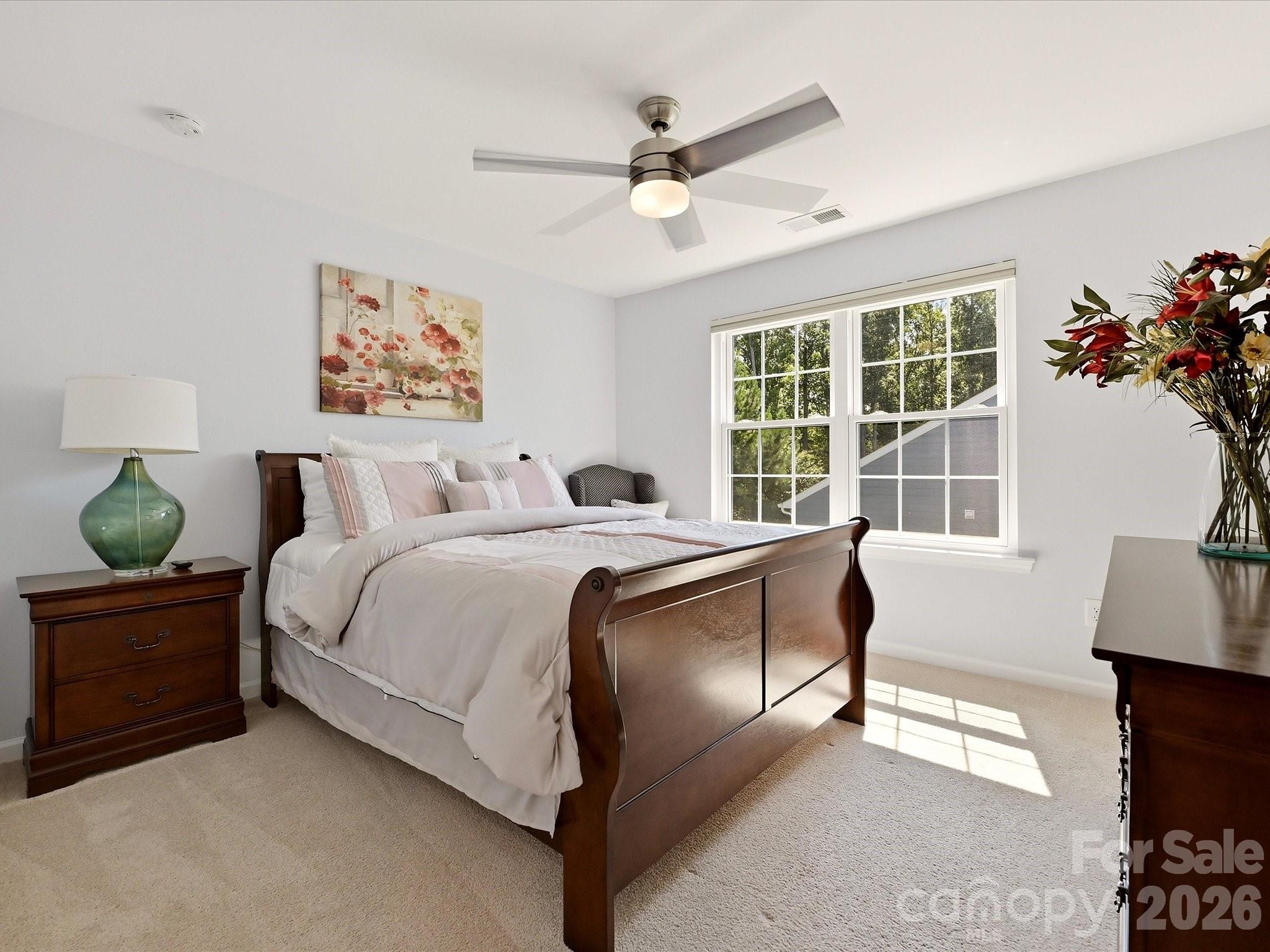 Bedroom 4 with Fan and Shades - 5060 Big Bend Drive, Lancaster