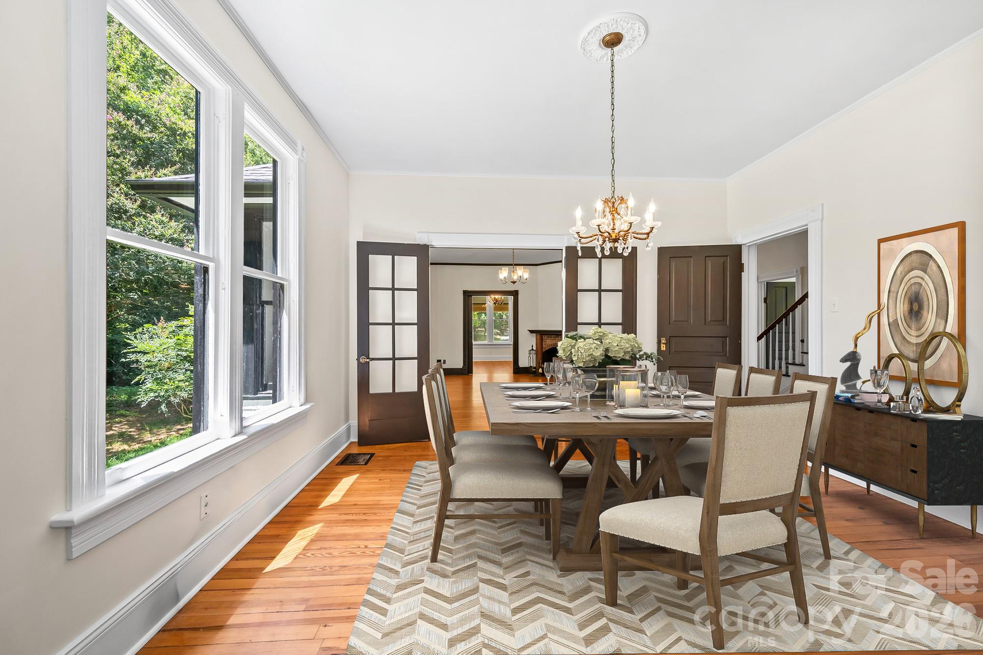 Dining Room - Virtually Staged - 103 Hyde Avenue, Tryon