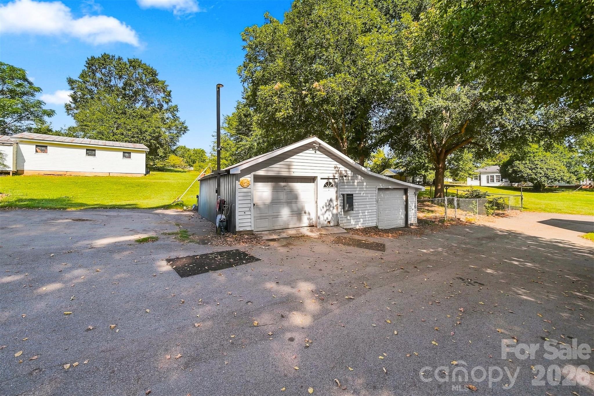 View of buildings.  Both have power - 1261 Davis Road, Lincolnton