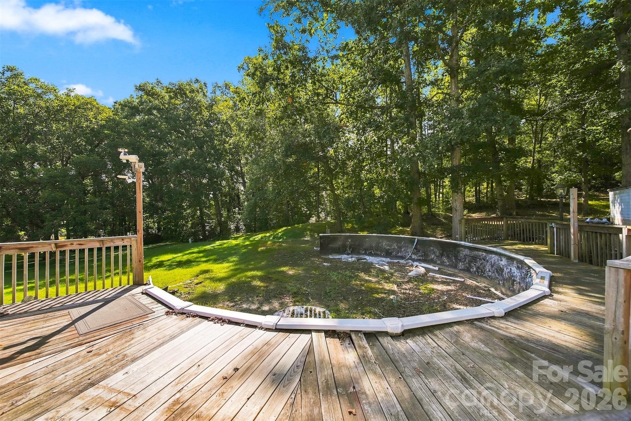 Deck for above ground pool. - 1261 Davis Road, Lincolnton