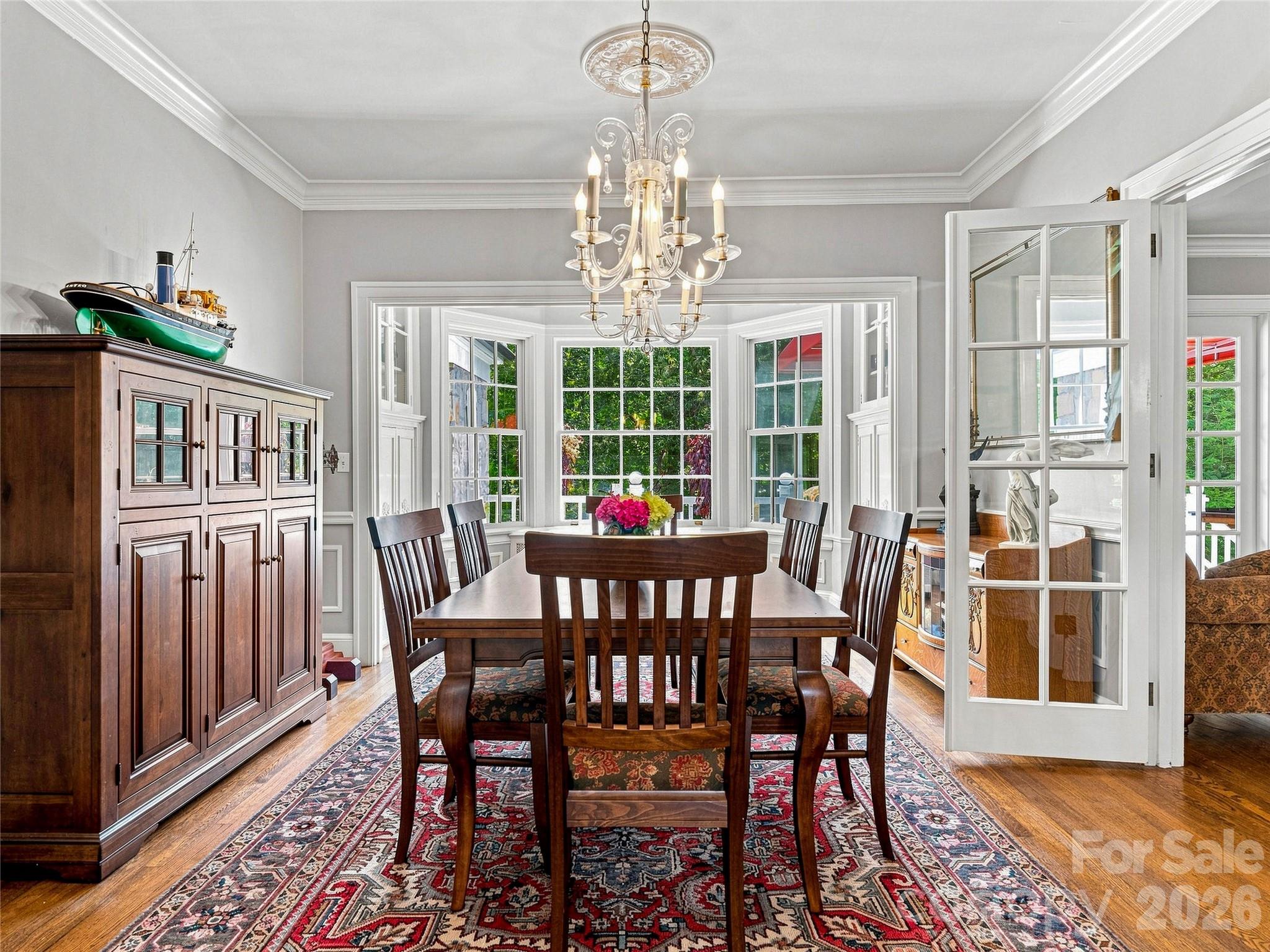 Formal dining room with beautiful natural light. - 14 Griffing Boulevard, Asheville